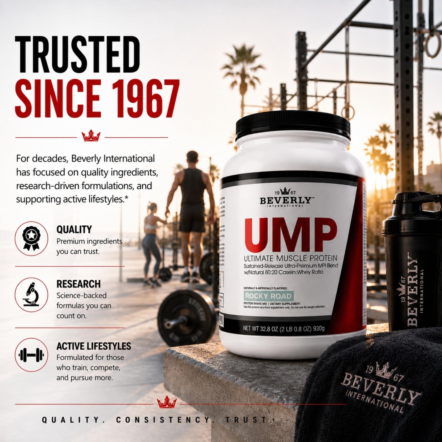 Beverly International UMP Protein Powder Rocky Road 32.8 oz