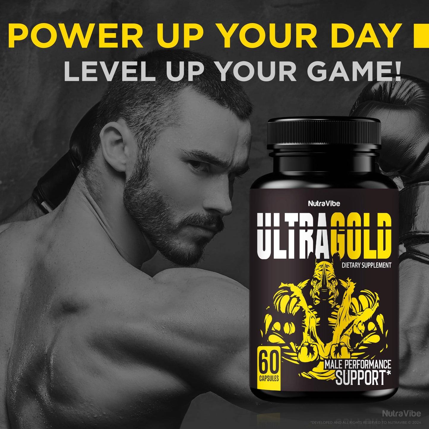 NutraVibe Ultra Gold Pills for Men 120 Capsules