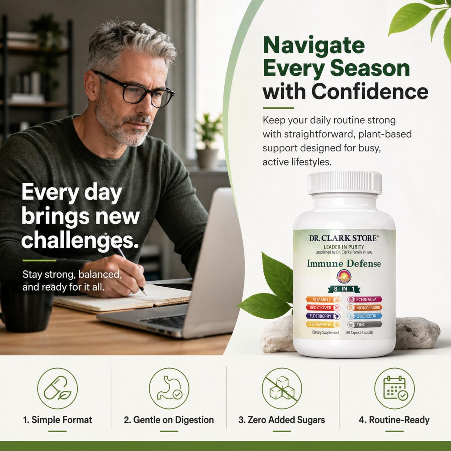 Dr Clark Store Immune Defense Capsules, 60 Count