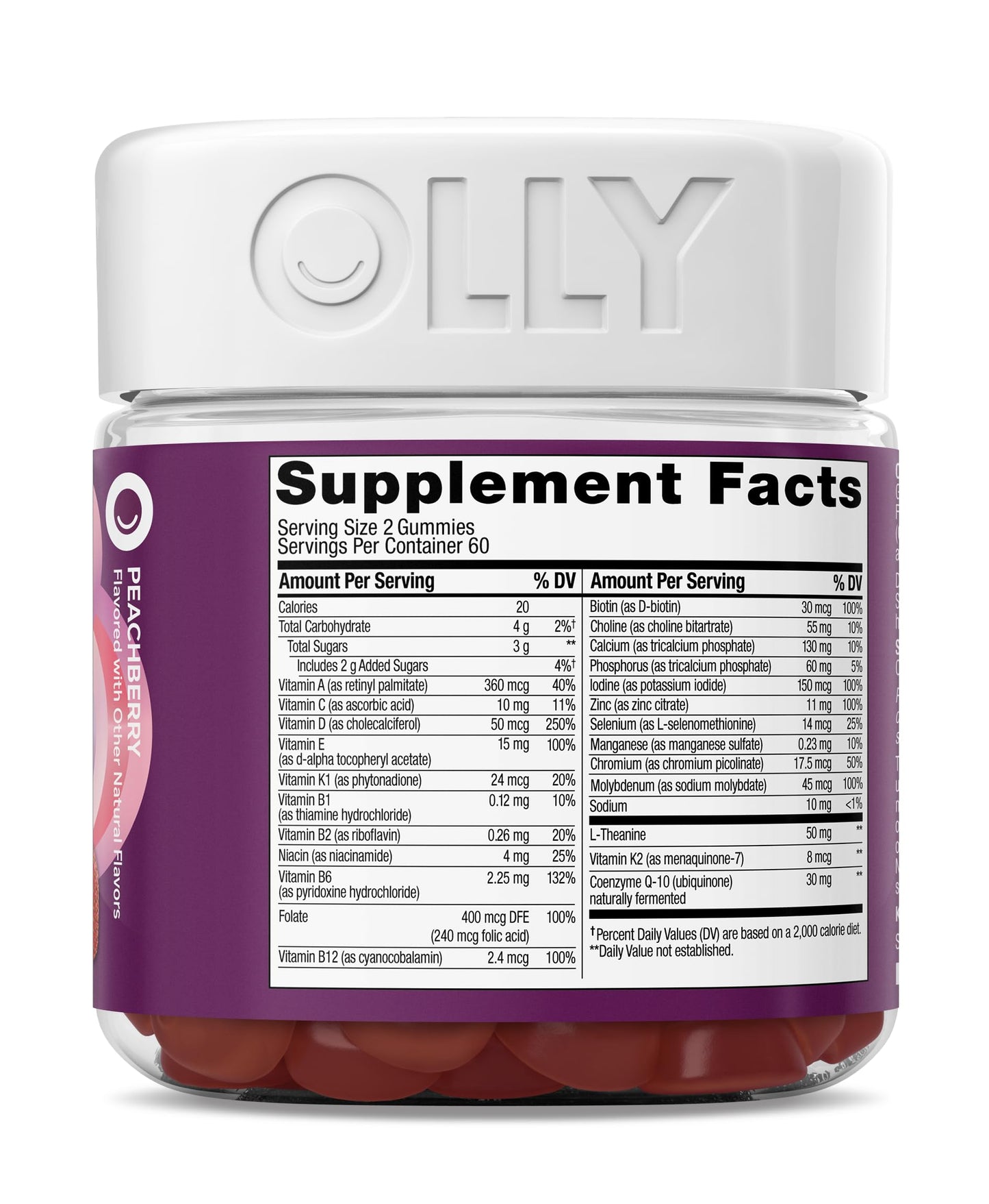 OLLY Women's 40+ Multi Gummies 120 Count