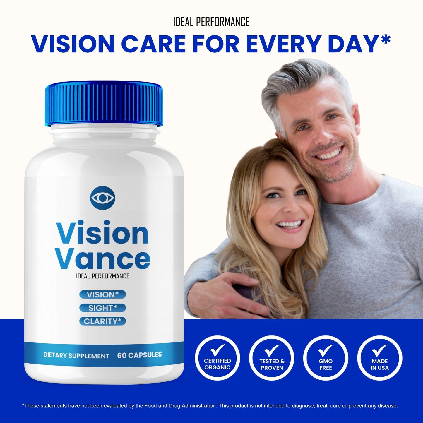 IDEAL PERFORMANCE VisionVance Eye Vitamins 300 Capsules