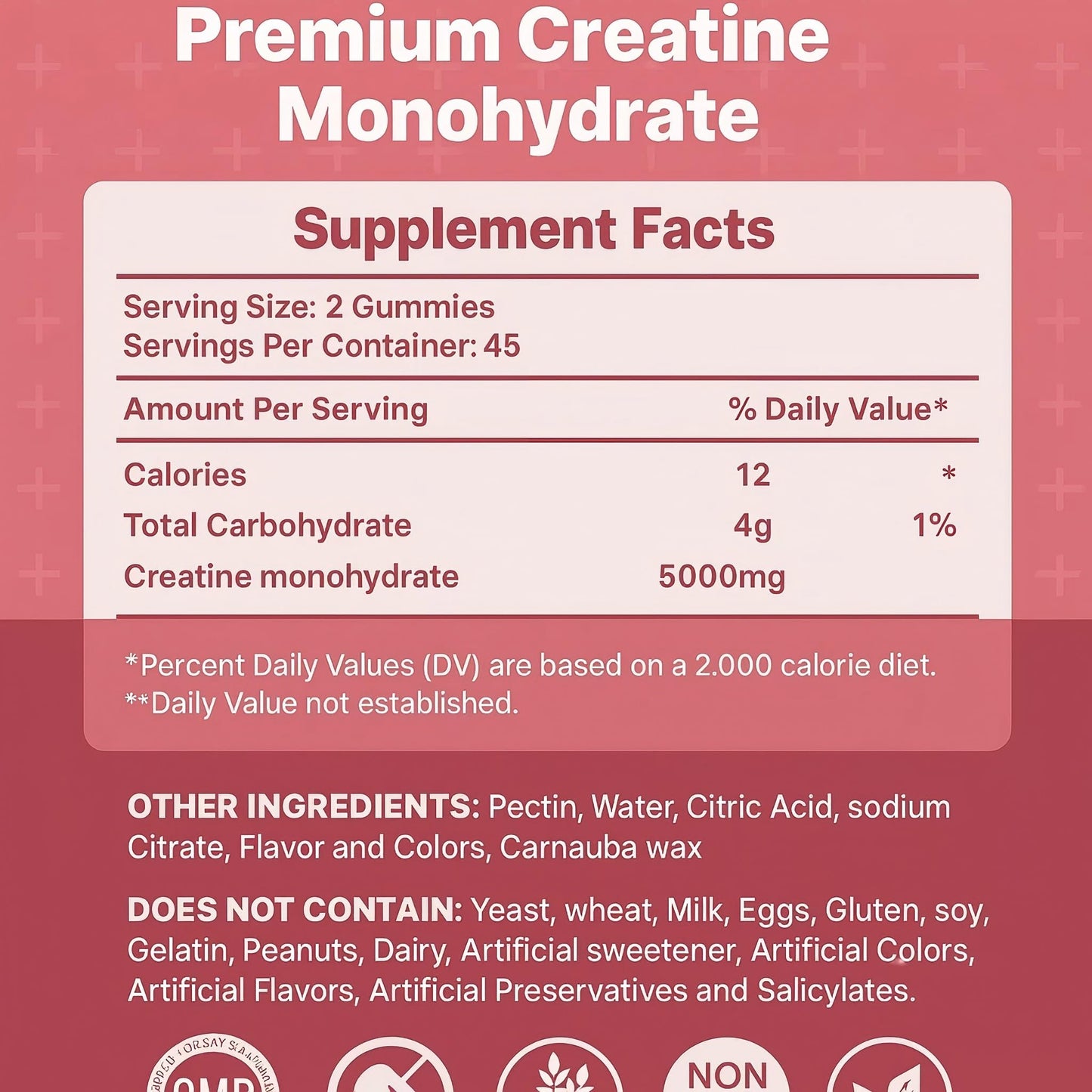Heatonicel Creatine Monohydrate Gummies 90 Count