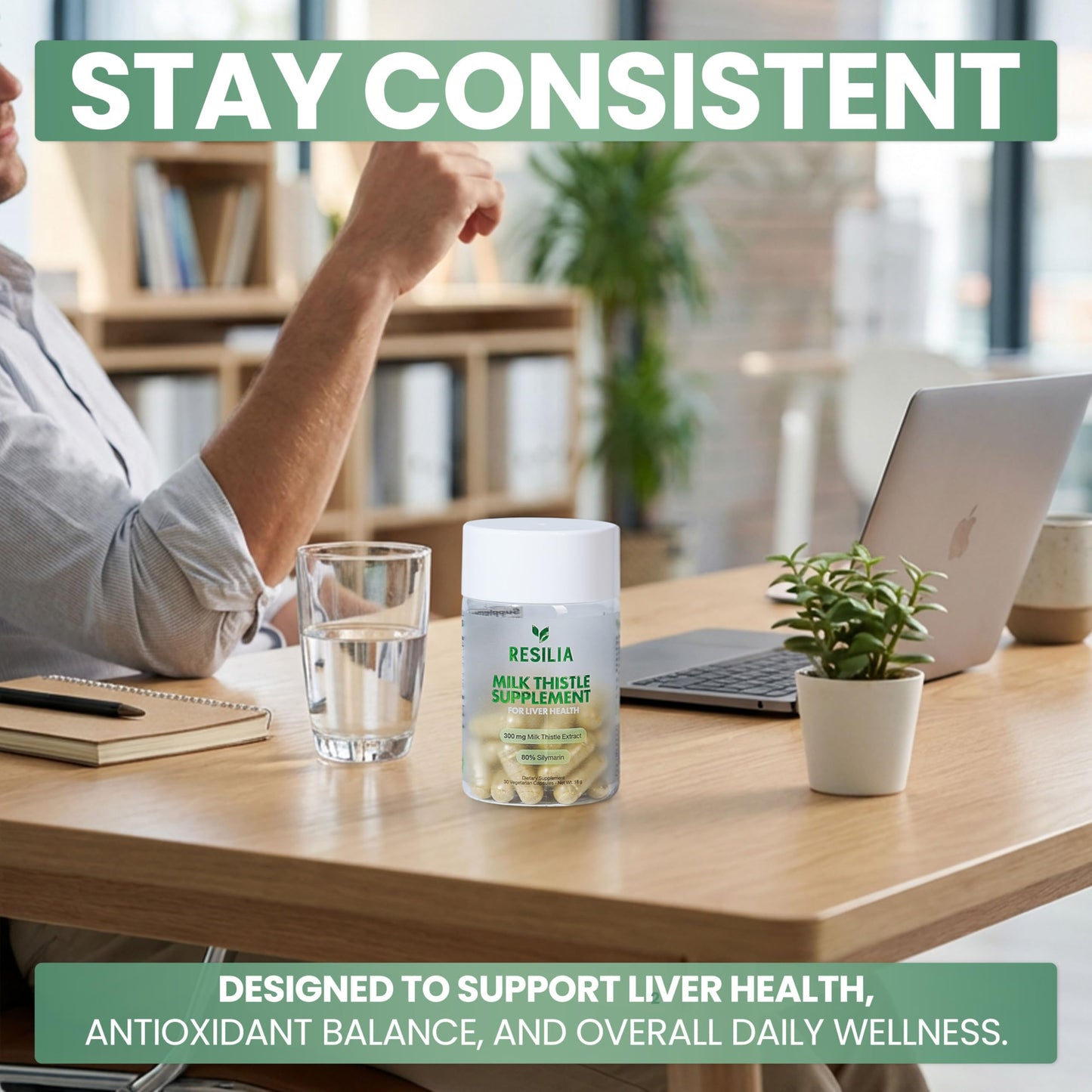 Resilia Milk Thistle Silymarin 30 Capsules