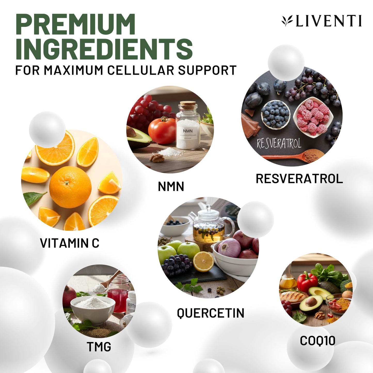 LIVENTI NMN Gummies 1000mg, 90 Gummies