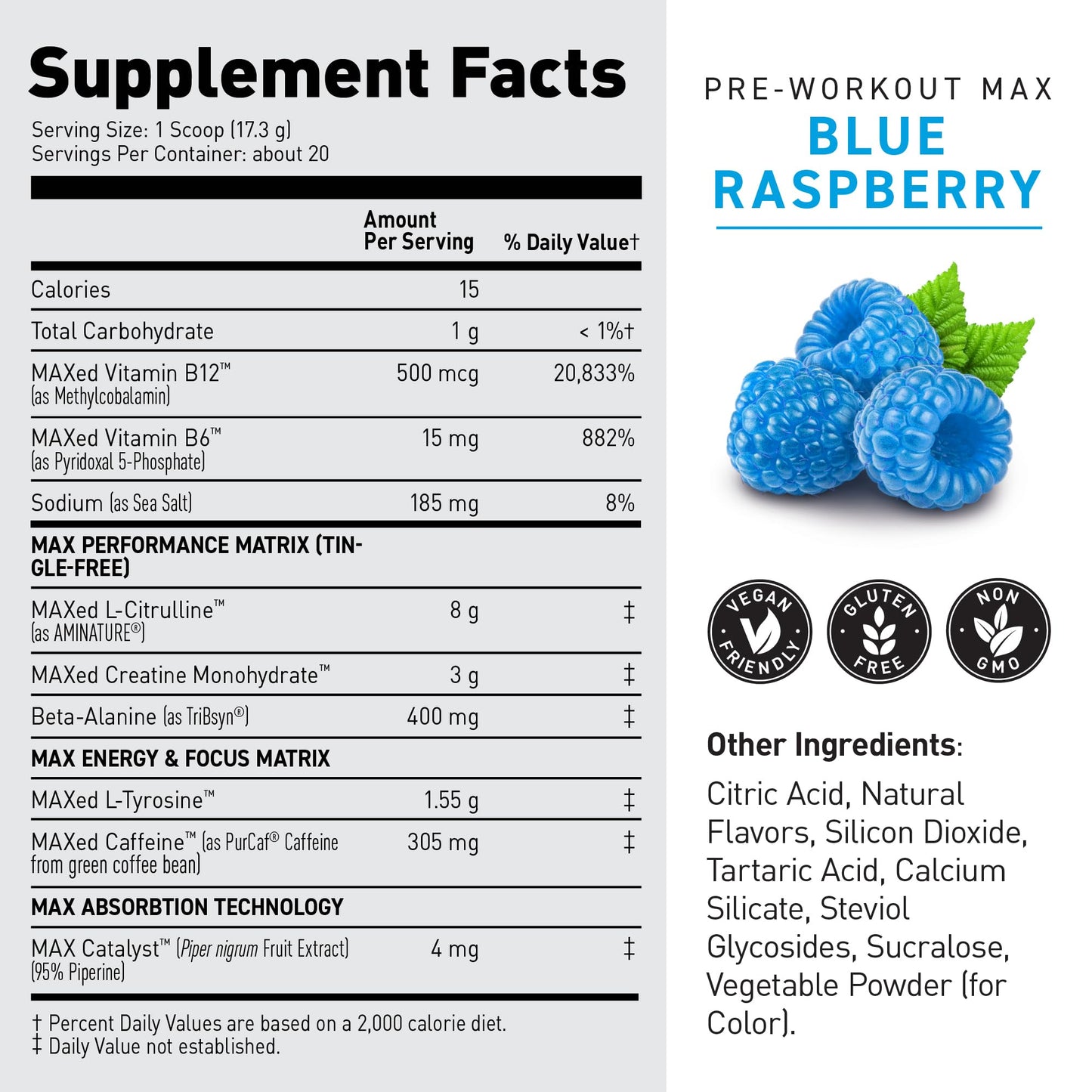 Kaged Pre Workout MAX Powder 12.42 oz
