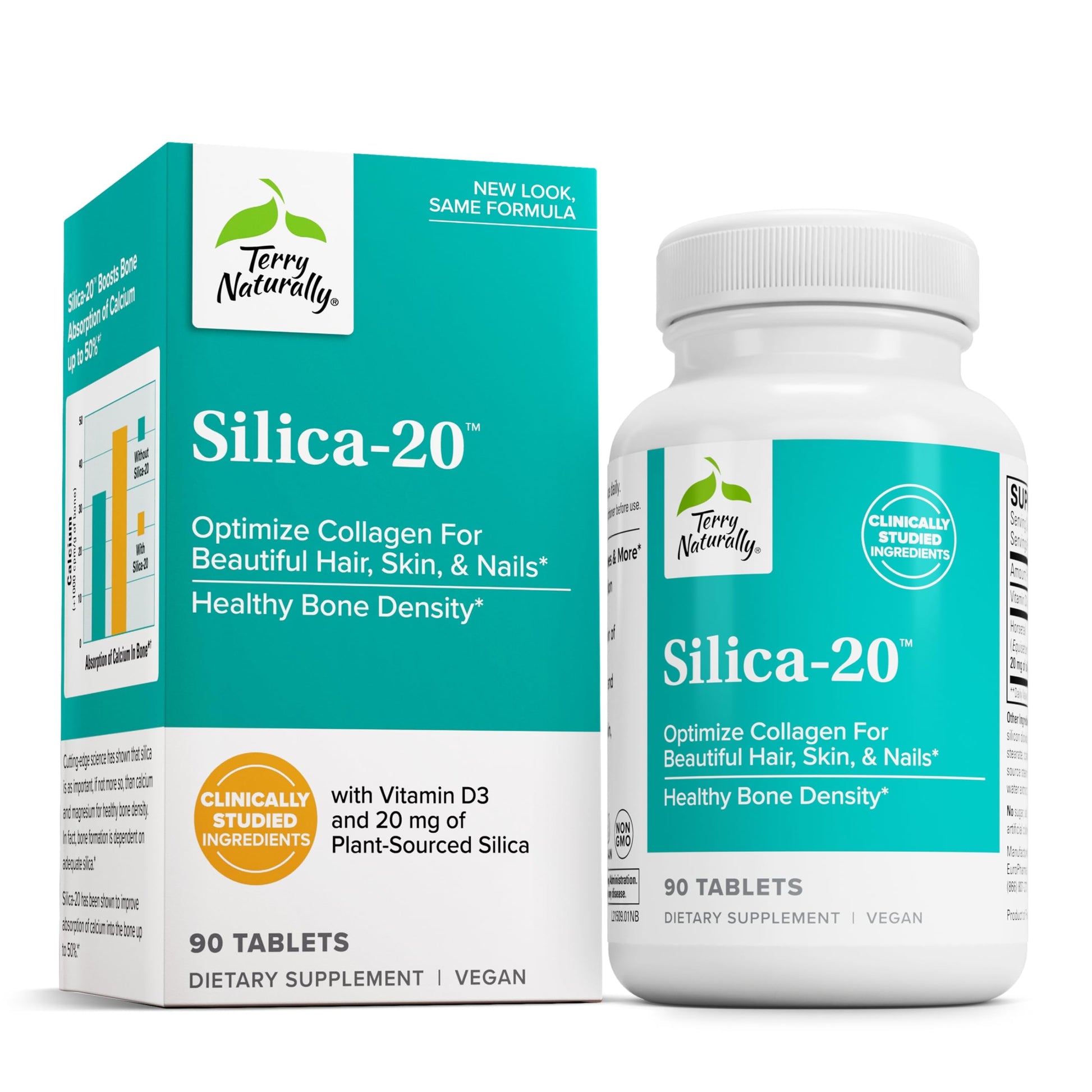 Terry Naturally Silica-20 90 Tablets