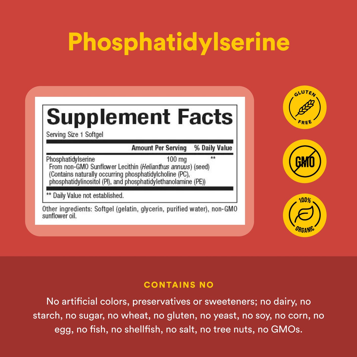 Natural Factors Phosphatidylserine Softgels 120-count