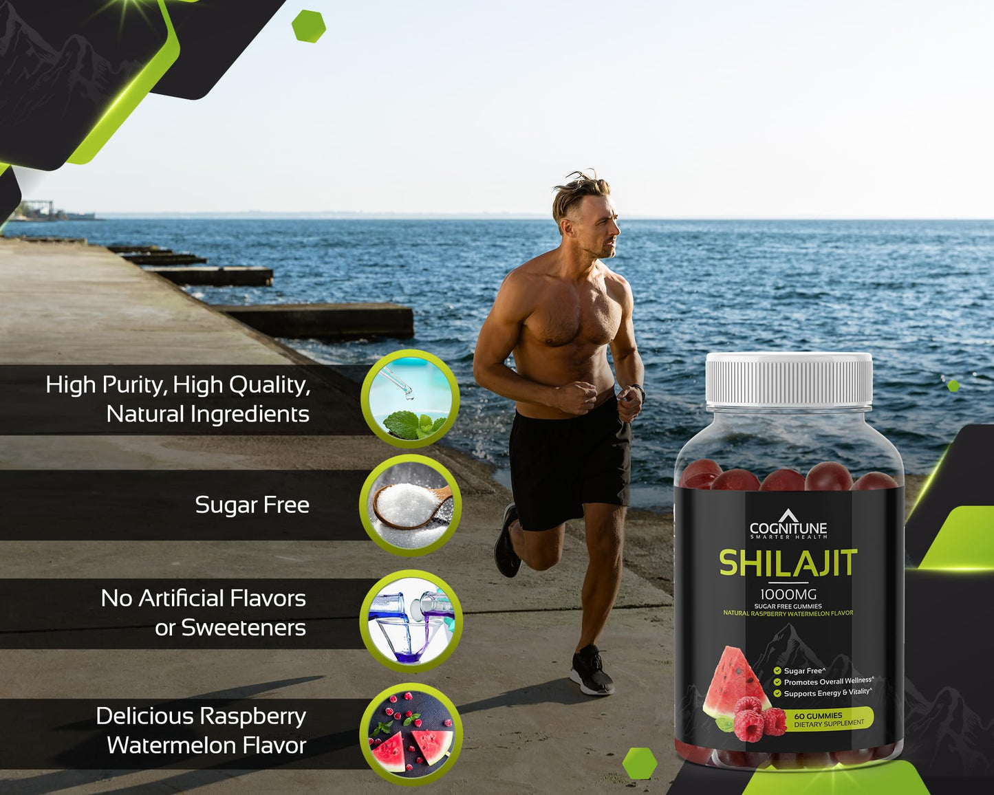 CogniTune Shilajit Gummies 60 Count