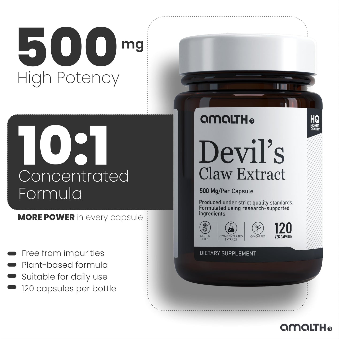AMALTH Devils Claw Extract Capsules 1 Count