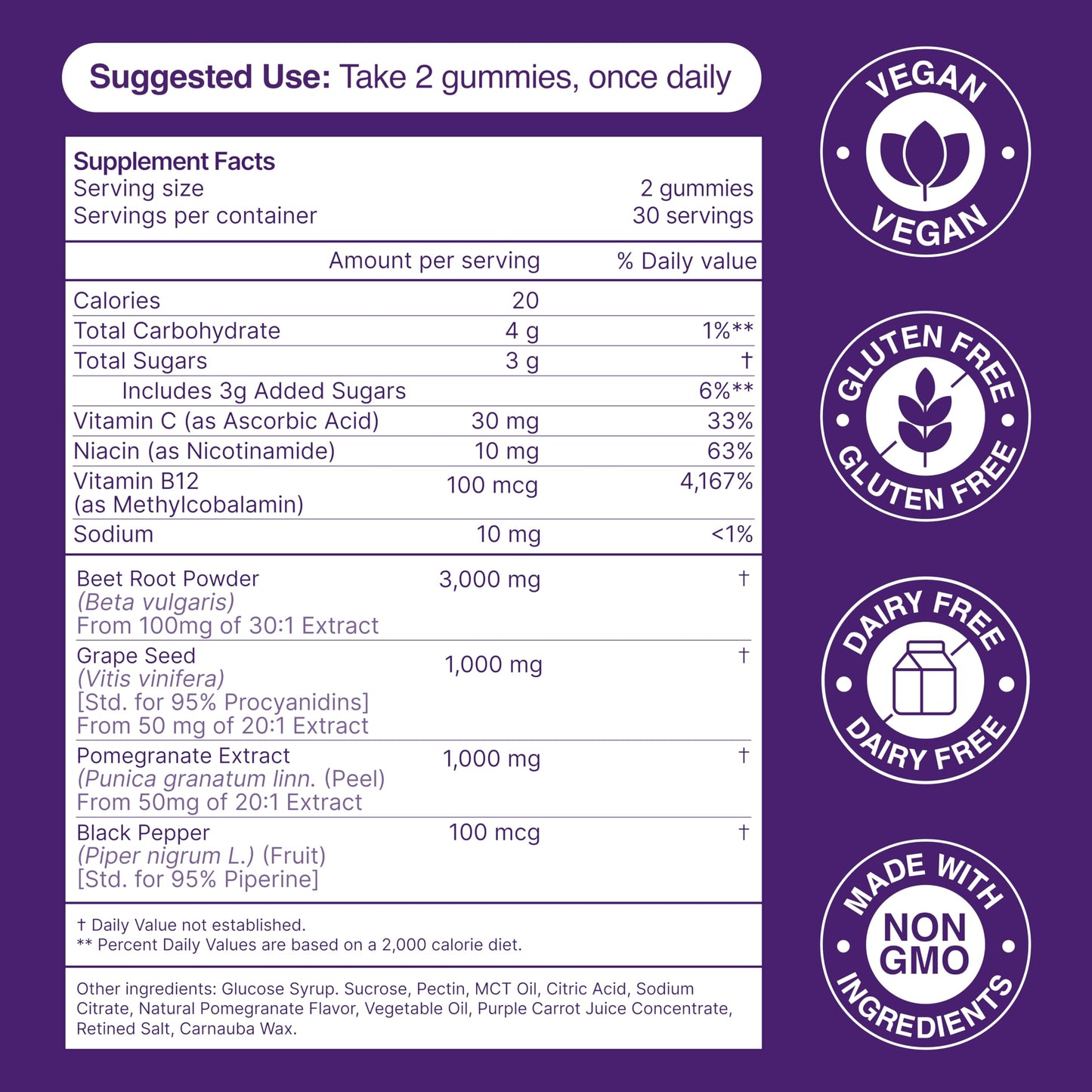 Habit + Habitat Beet Root Gummies, 60 Gummies
