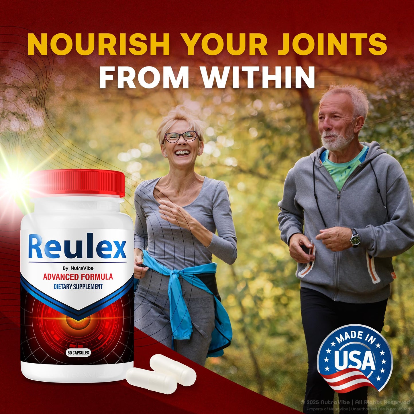 NutraVibe Reulex Capsules, 60 Capsules