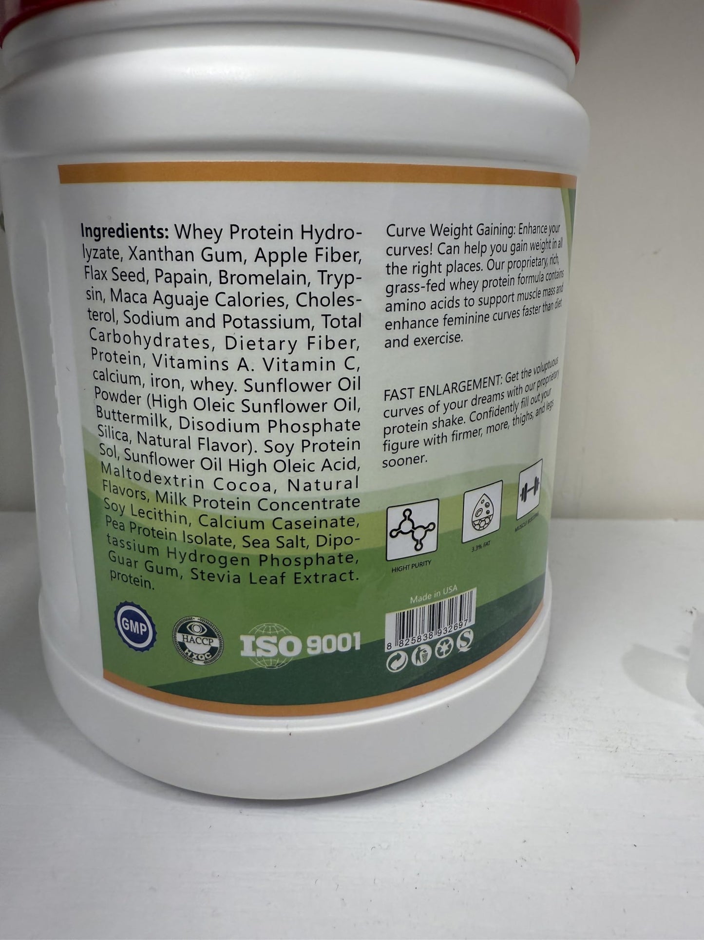 Sham Protein Powder for Booty Weight Gain 18.3 oz