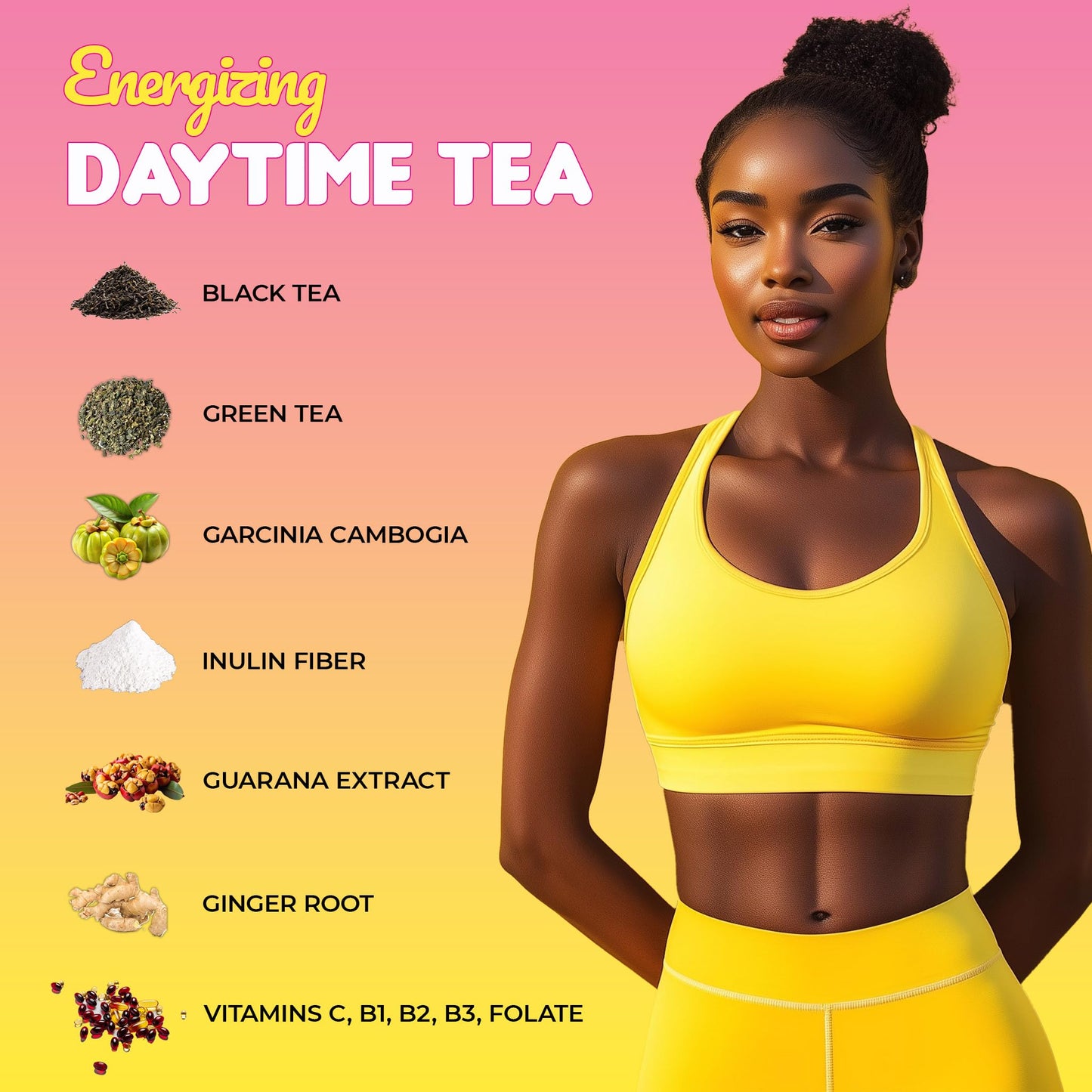 SkinnyBoost Skinny Teas Energizing Daytime Tea Sticks Citrus Mint Powder 14