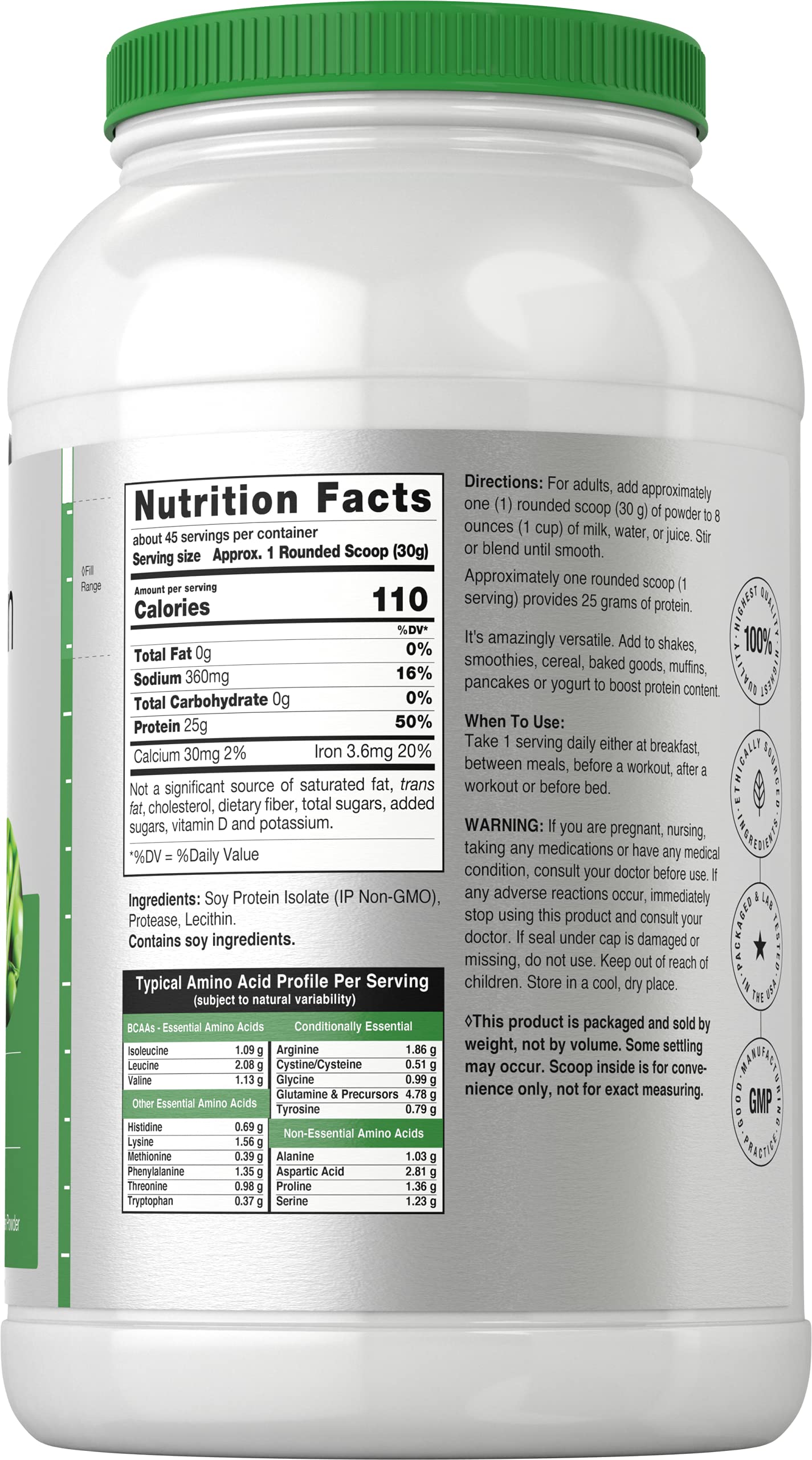 Horbäach Soy Protein Isolate Powder 48