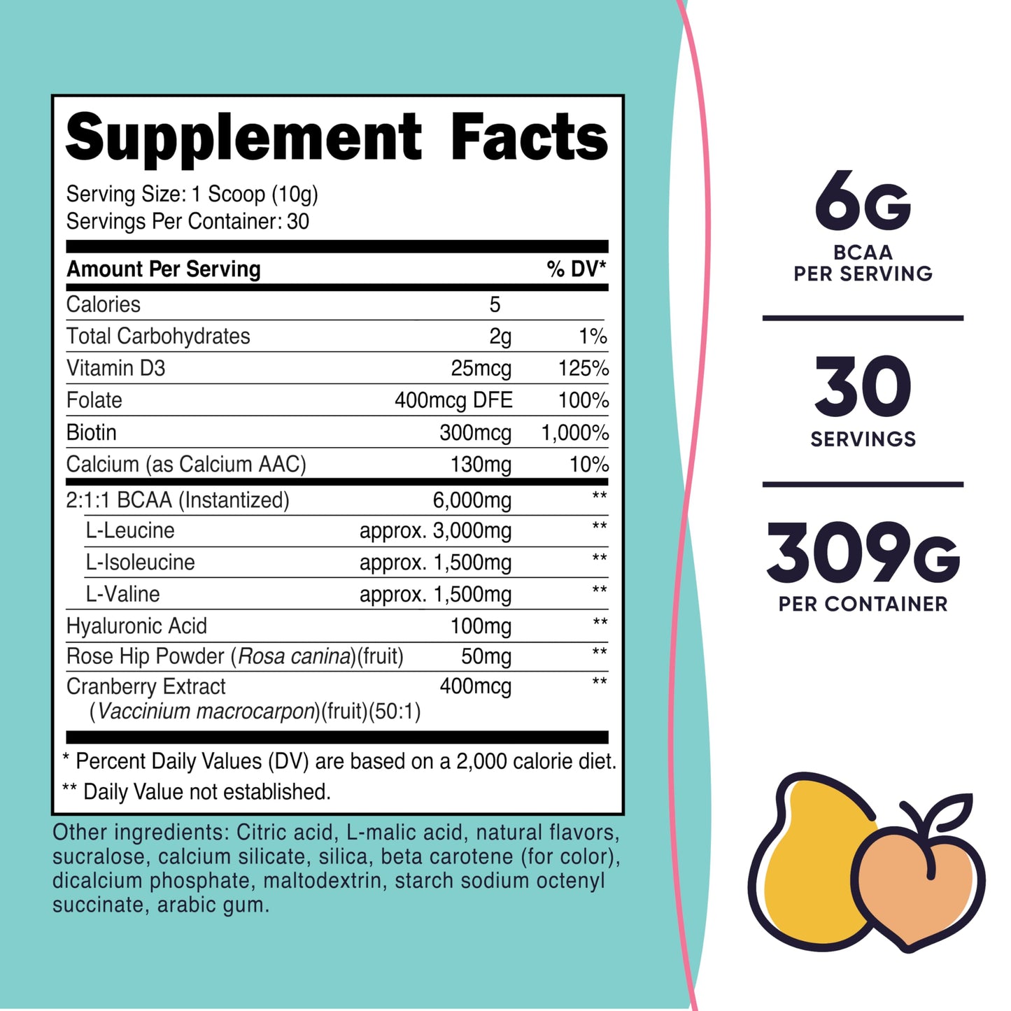 Nutricost BCAA for Women Powder 10.6 oz