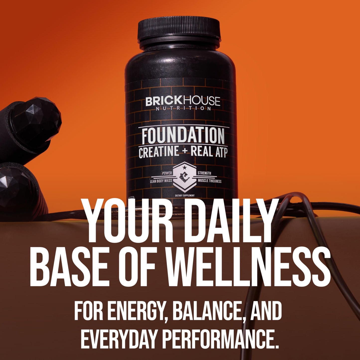 BRICKHOUSE NUTRITION Foundation Creatine for Men with Peak ATP, Powder, 5 oz
