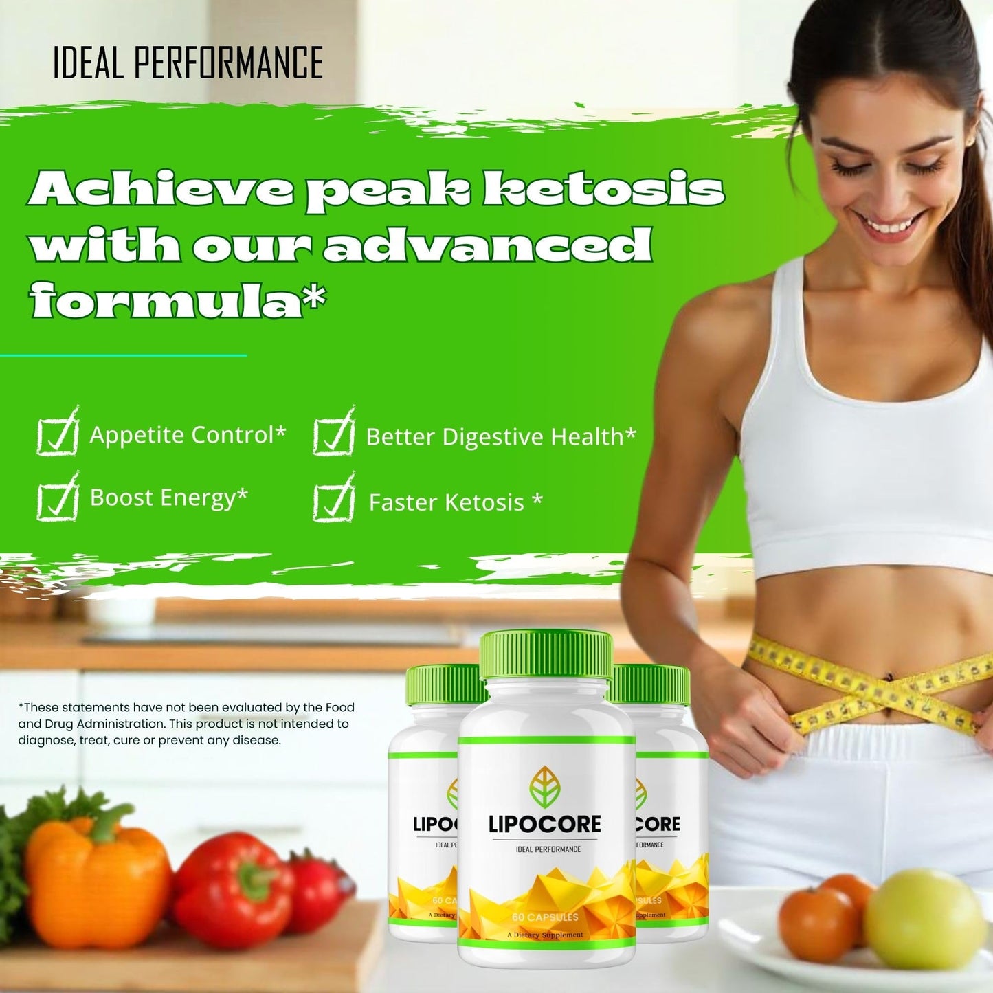 IDEAL PERFORMANCE Lipocore Capsules 120 Count