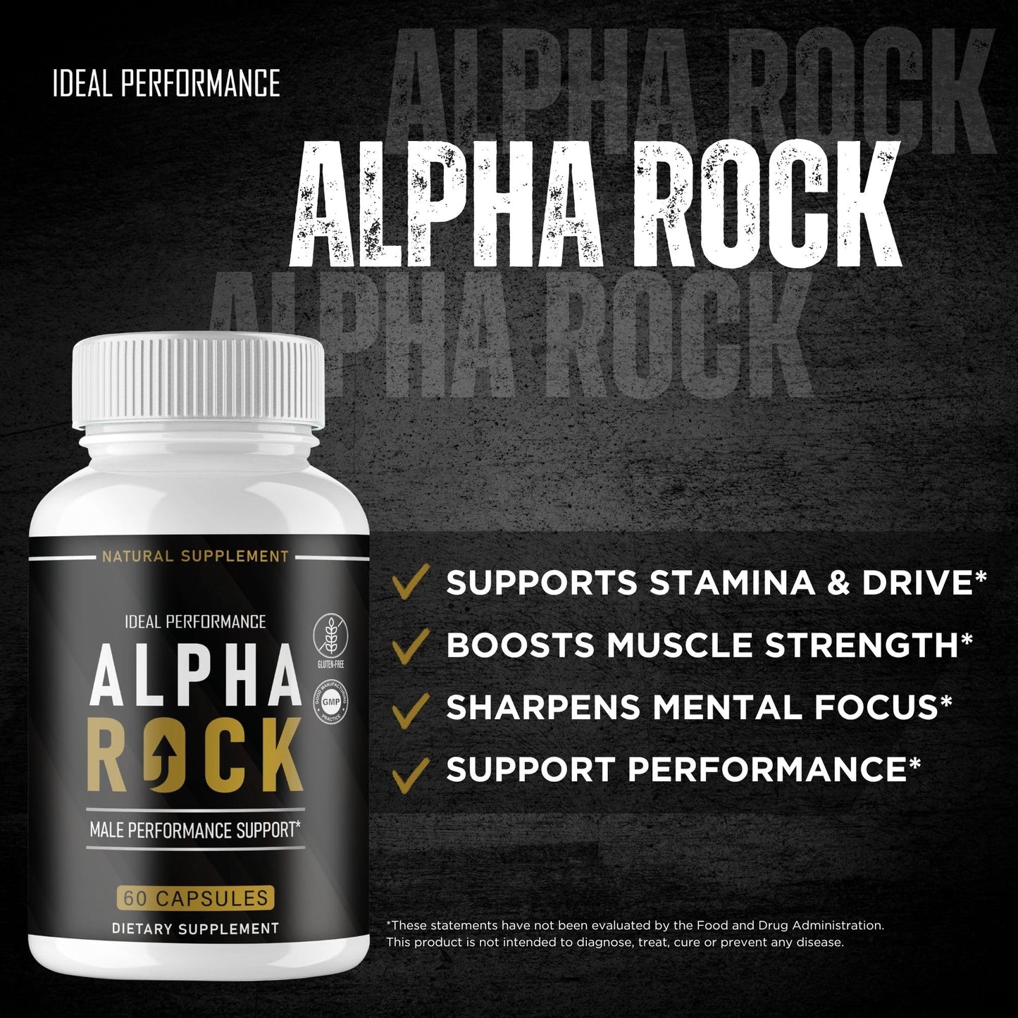 IDEAL PERFORMANCE Alpha Rock Capsule 60 Count