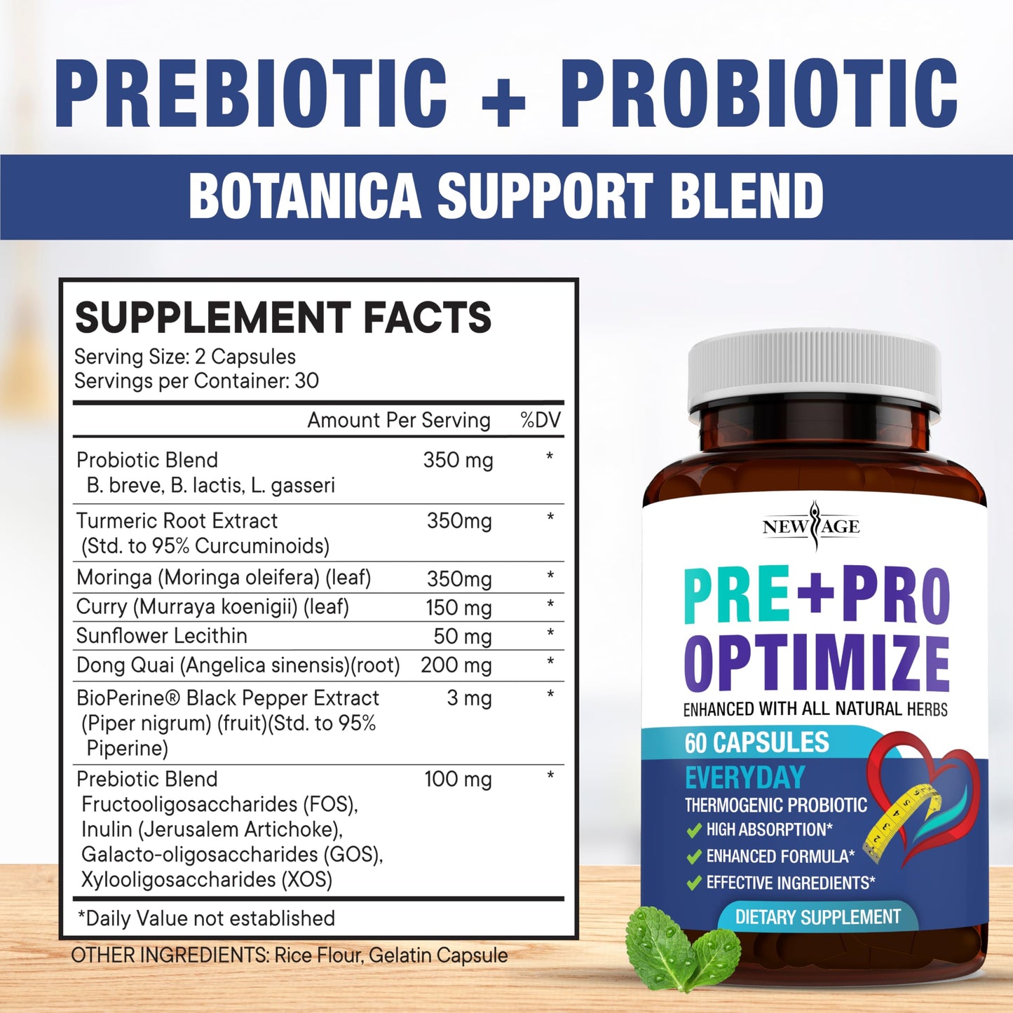NEW AGE Pro Optimize Probiotics for Women Capsules 180