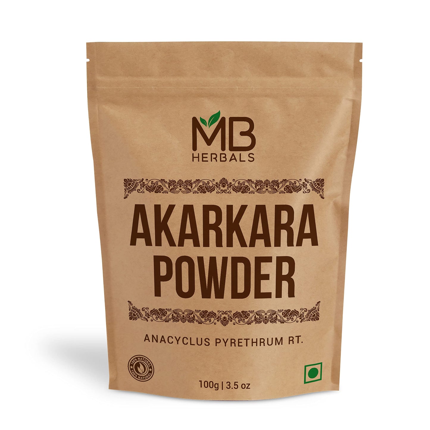 MB Herbals Anacyclus pyrethrum Root Powder, 3.53 oz
