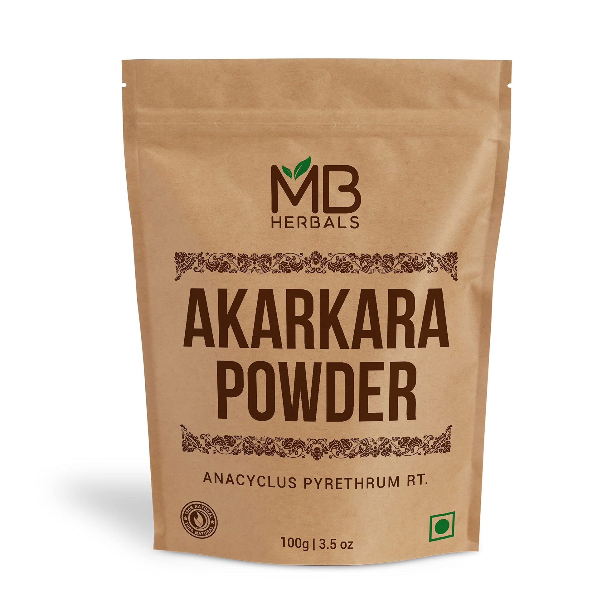 MB Herbals Anacyclus pyrethrum Root Powder, 3.53 oz