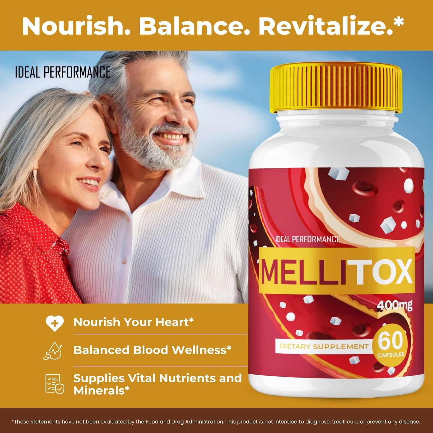 IDEAL PERFORMANCE MelliTox Capsule 300 Count