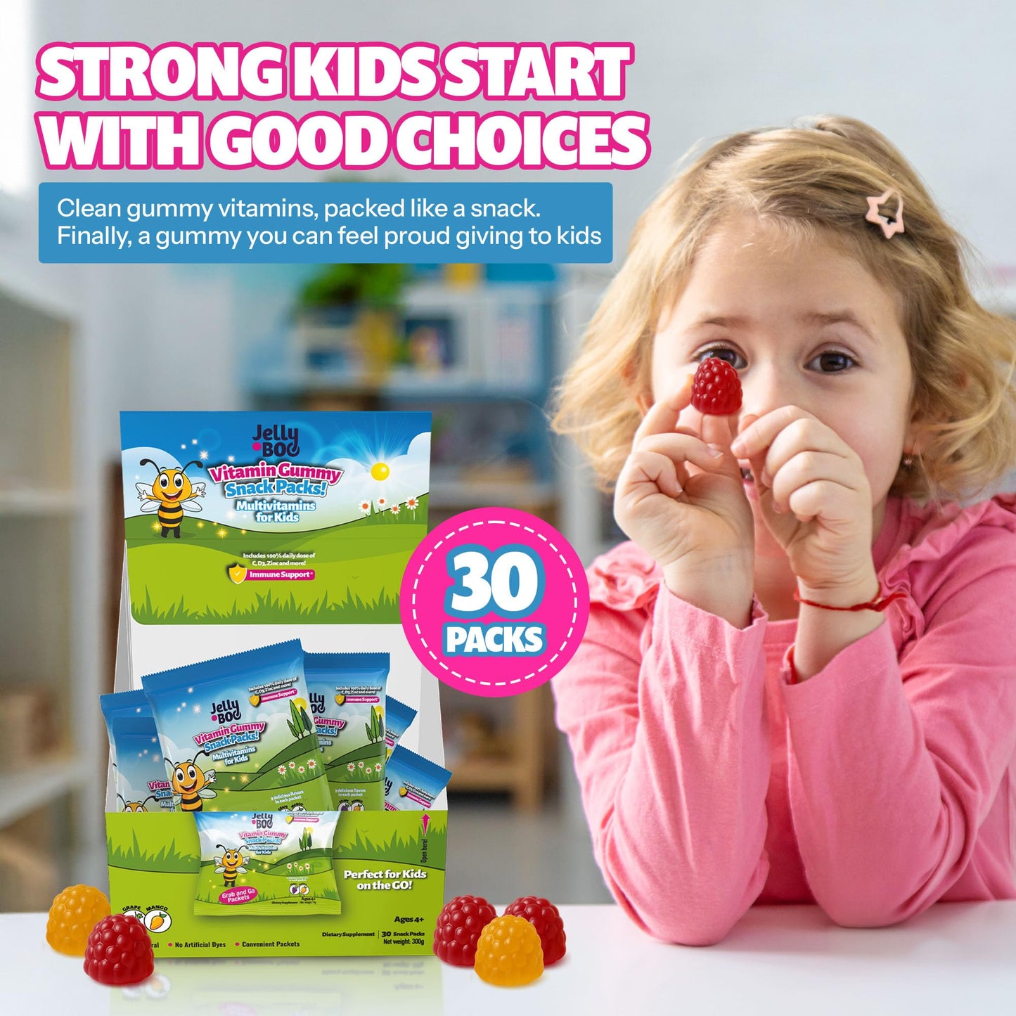Jelly.Boo Kids Daily Multivitamin Gummy 1 Count