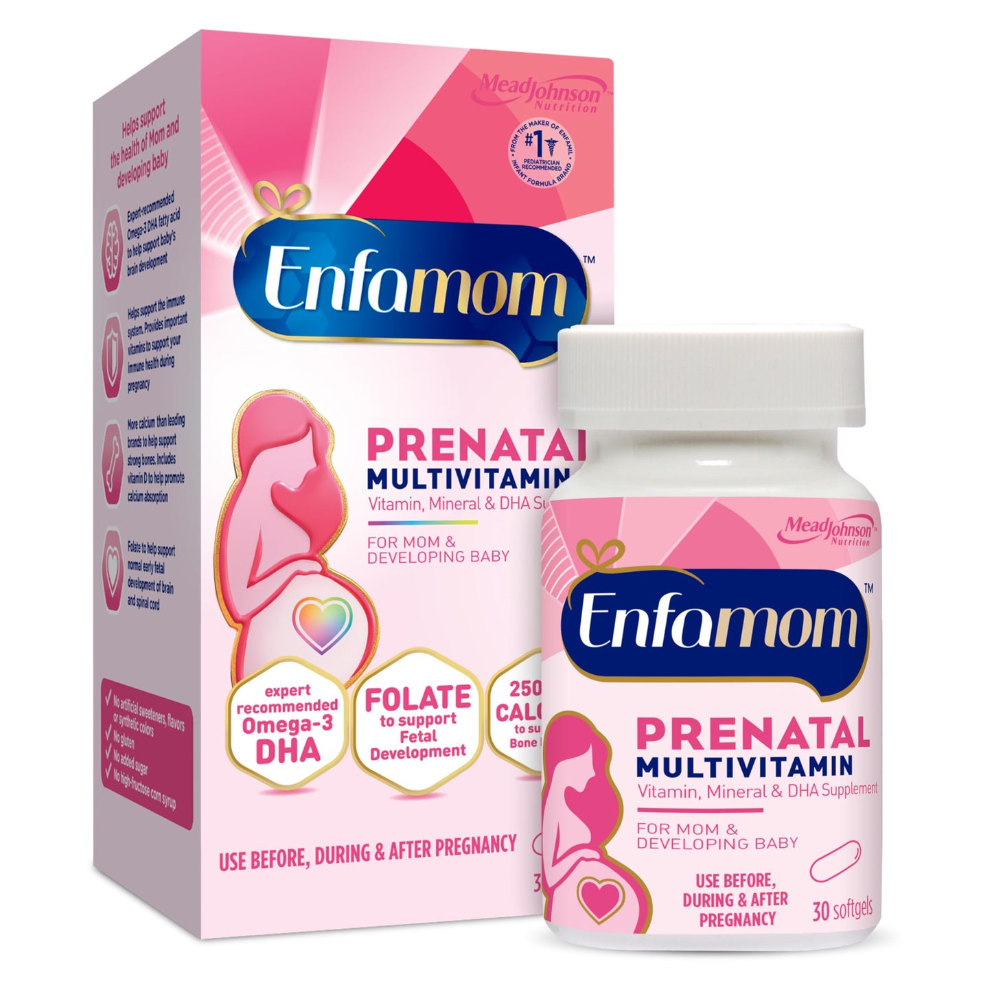 Enfamom Prenatal Vitamin Supplement for Pregnant and Lactating Women Softgels, 30
