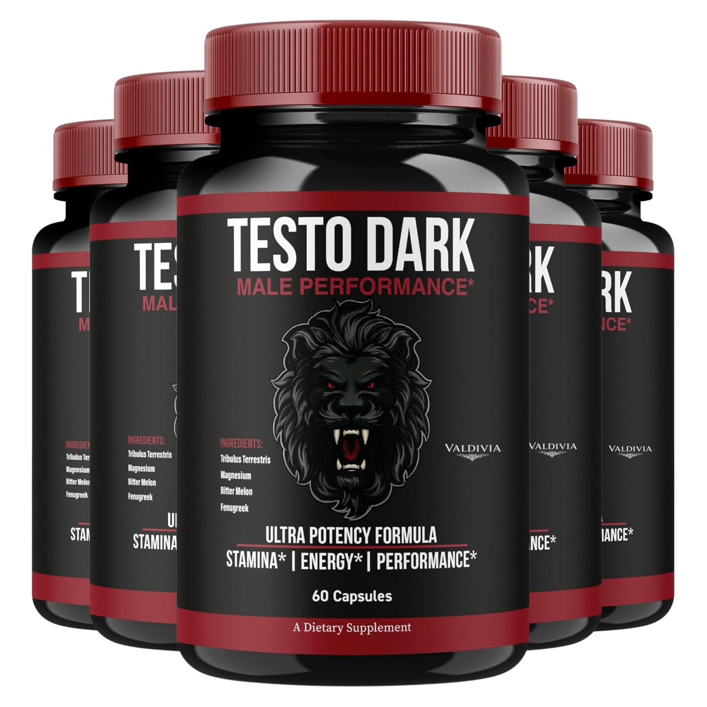 Valdivia TestoDark Premium Advanced Formula, 300 Capsules
