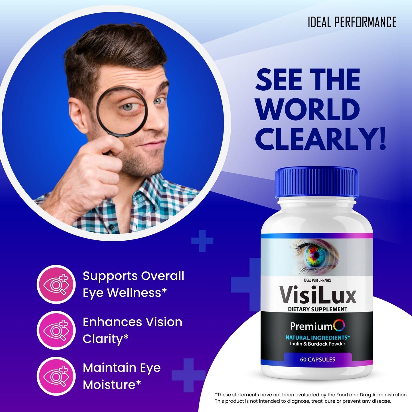 IDEAL PERFORMANCE Visilux Eye Health Multivitamin 120 Capsules