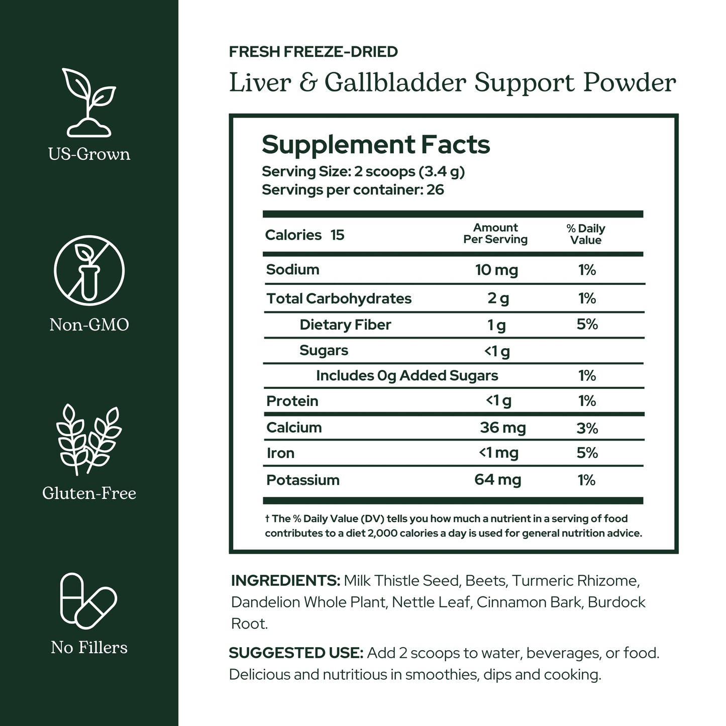 Eclectic Institute Liver & Gallbladder Support Powder 3.17 oz