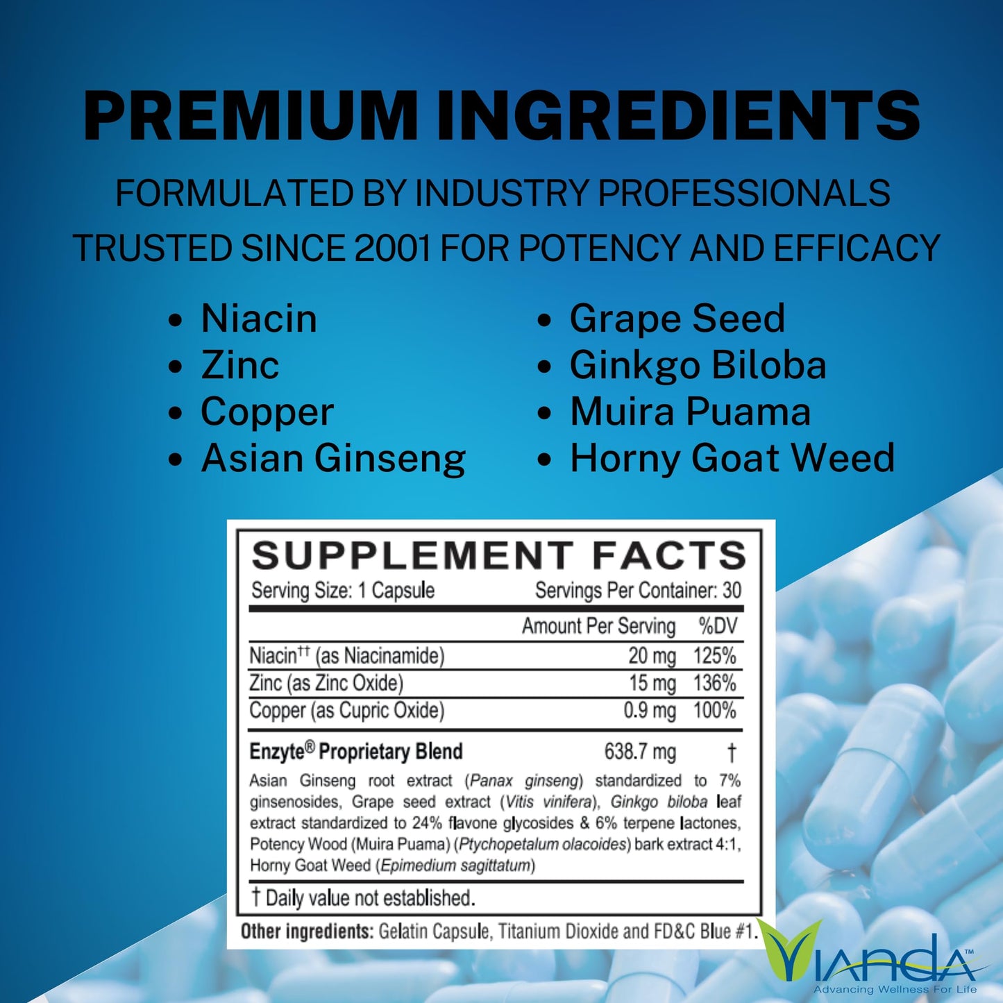 Enzyte MRC Natural Male Vitality Support Capsules 90 Count