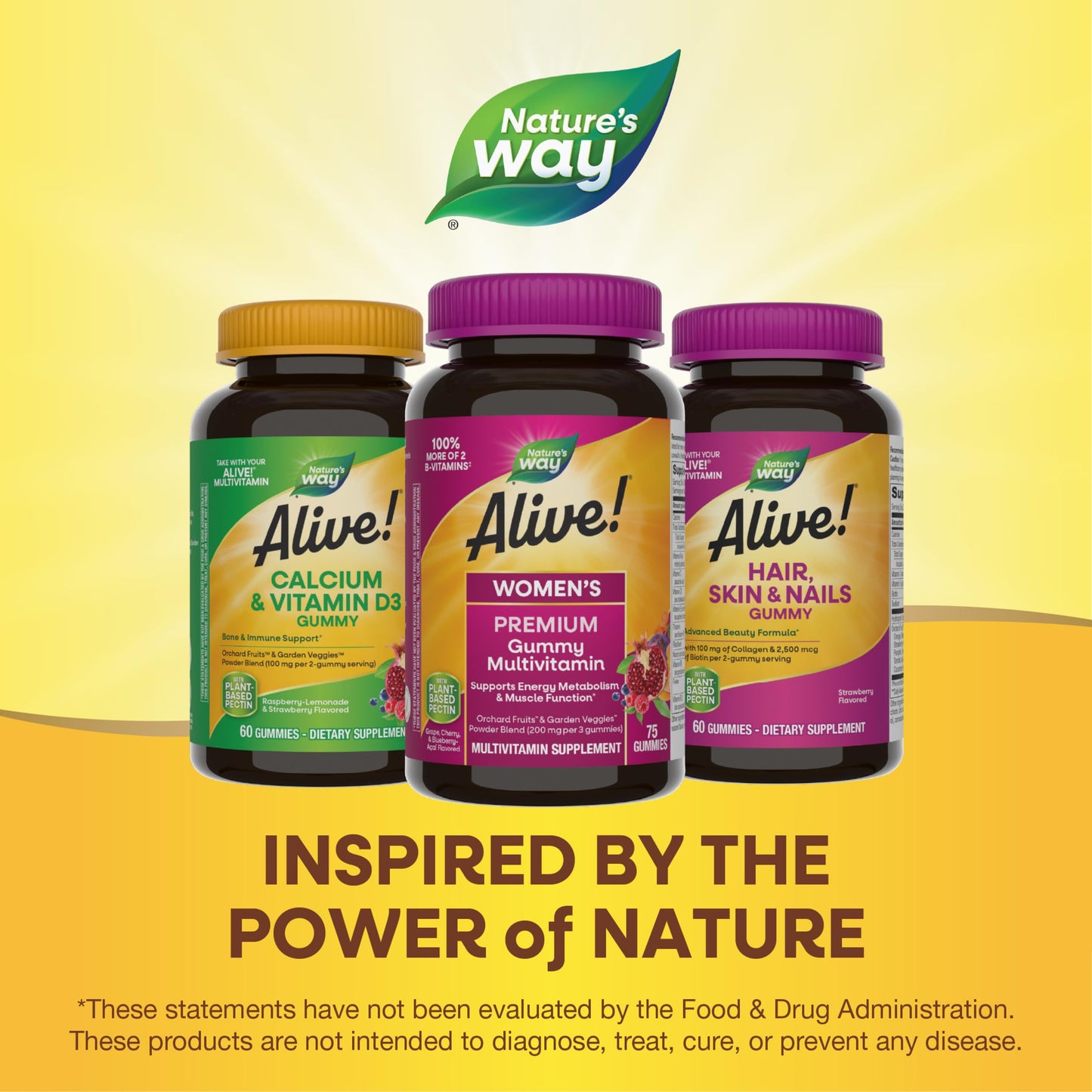 Nature's Way Alive! Premium Women’s Gummy Multivitamin Supplement, 75 Gummies