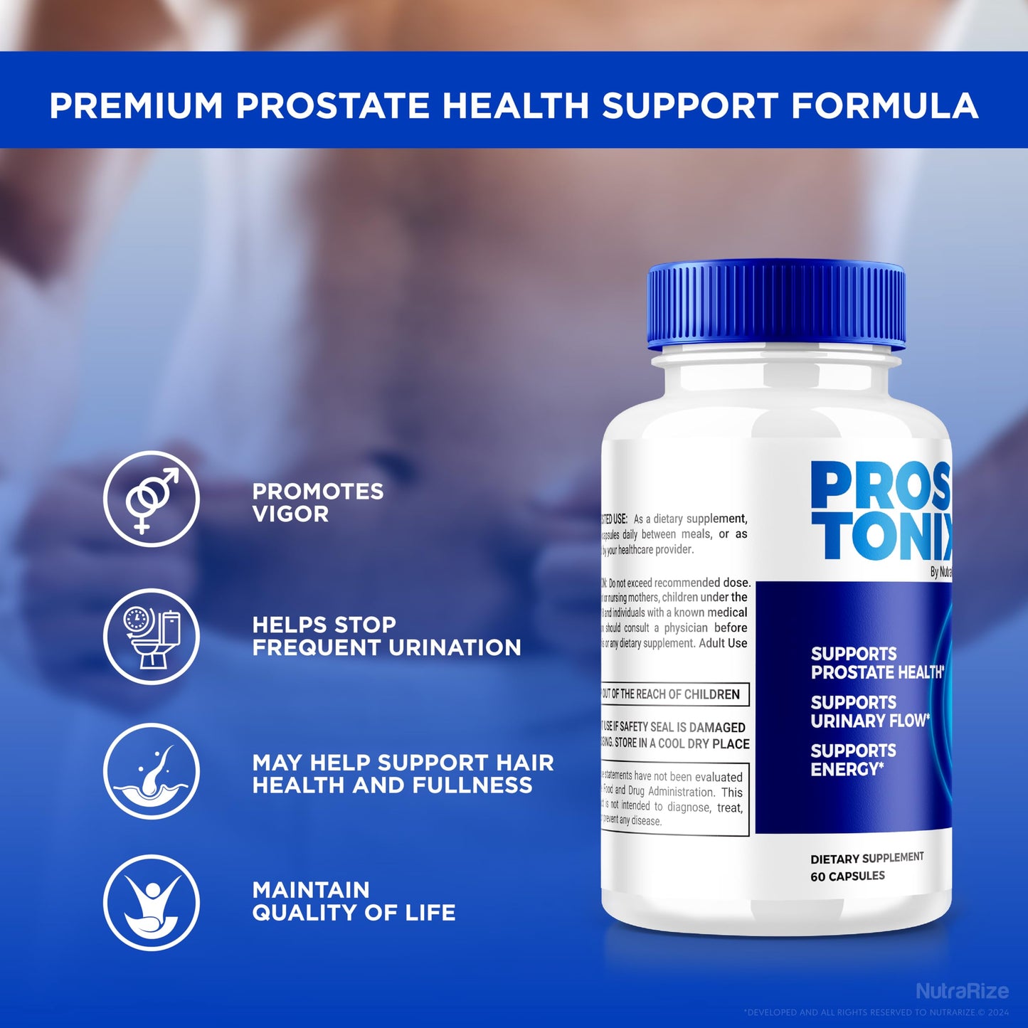 NutraRize Prostonix Capsules, 60 Capsules
