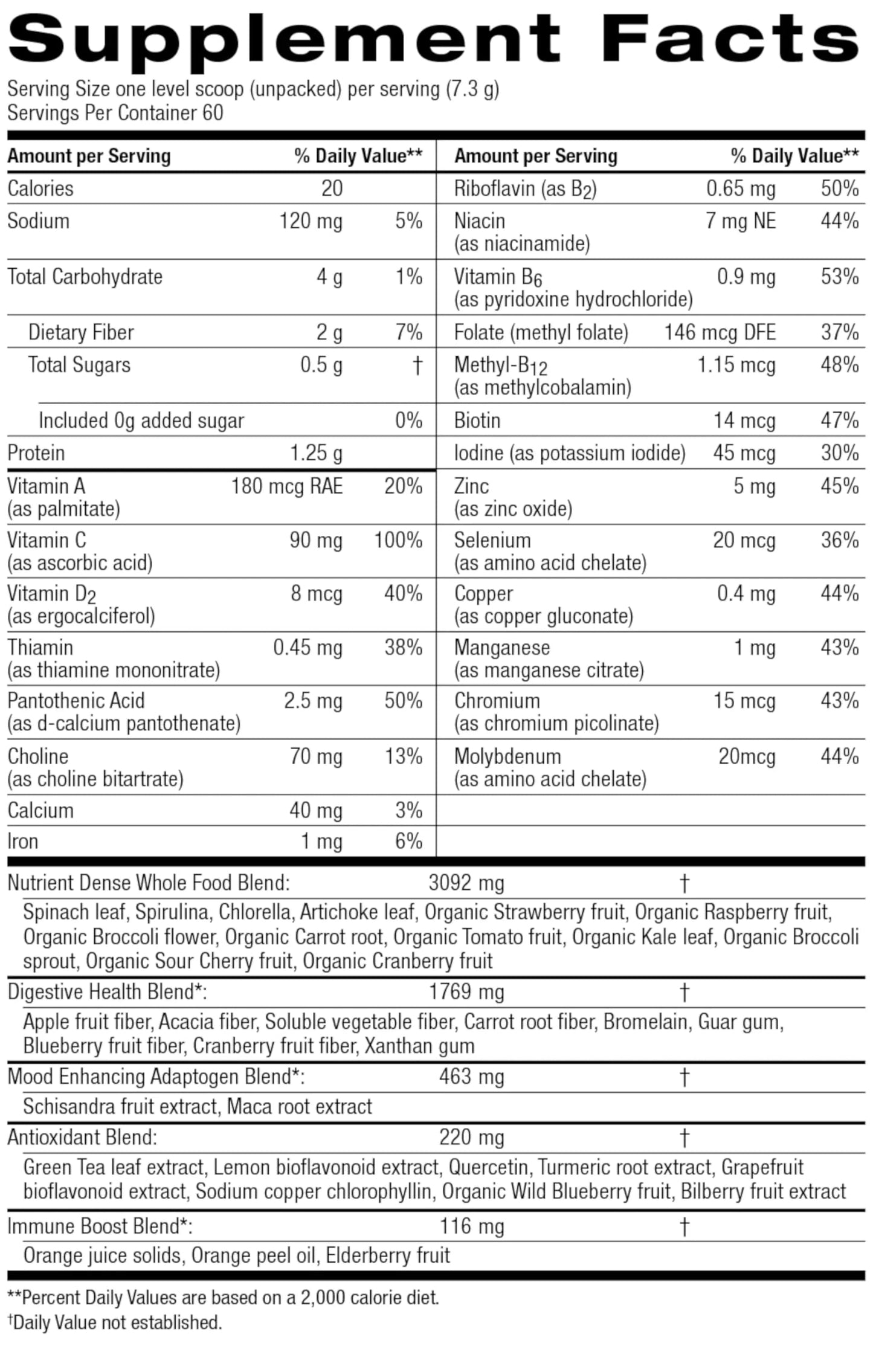 Nature's Sunshine Power Greens Wholefood Performance Greens Powder 15.45 oz