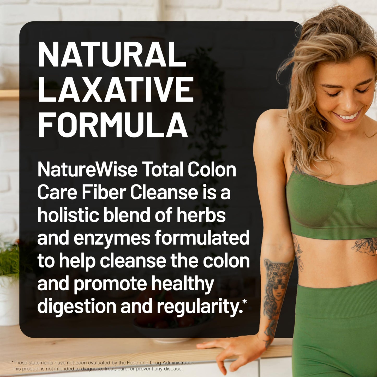 NatureWise Total Colon Care Fiber Cleanse 60 Capsules
