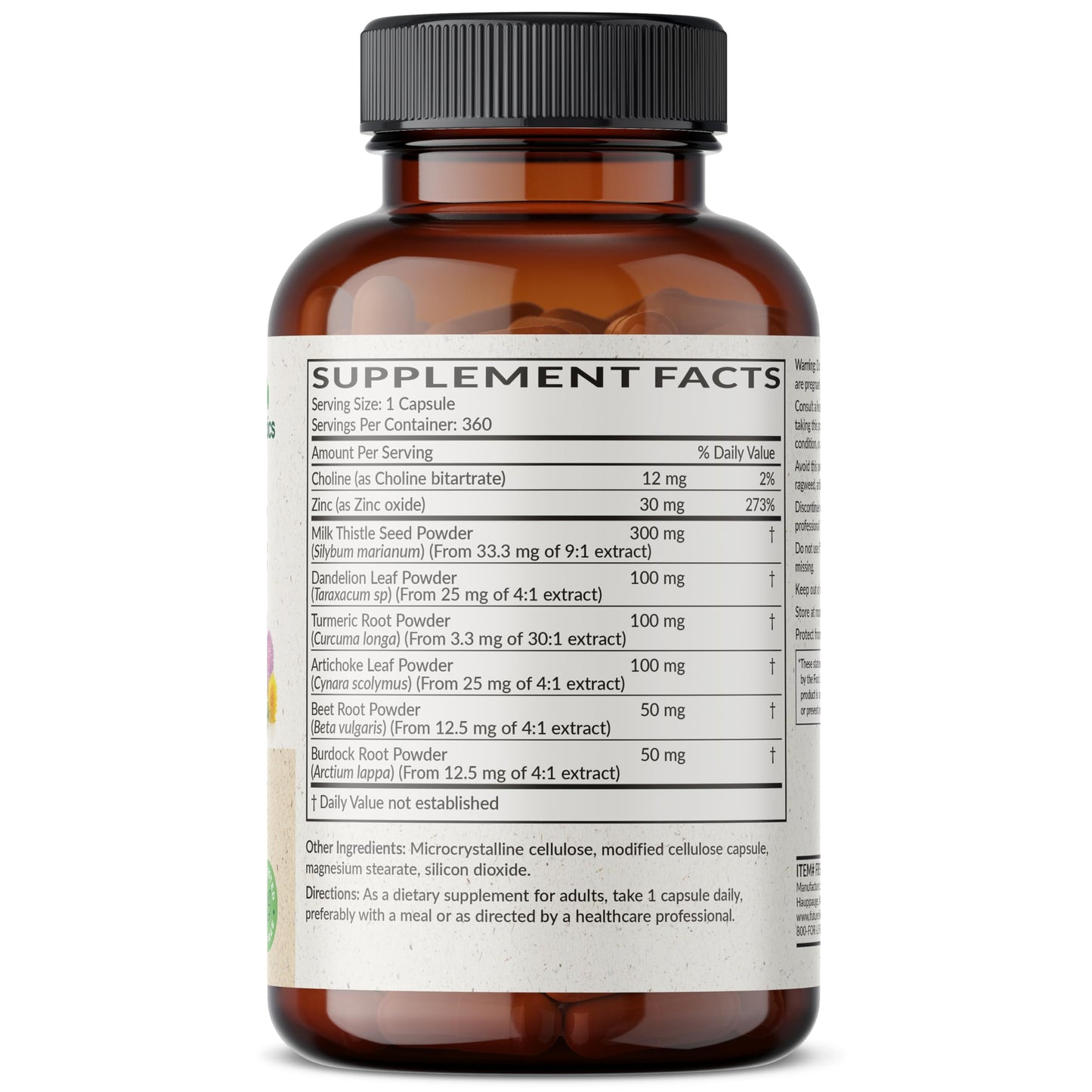 Futurebiotics Liver Detox Advanced Detox & Cleanse Formula, Non-GMO, 360 Capsules