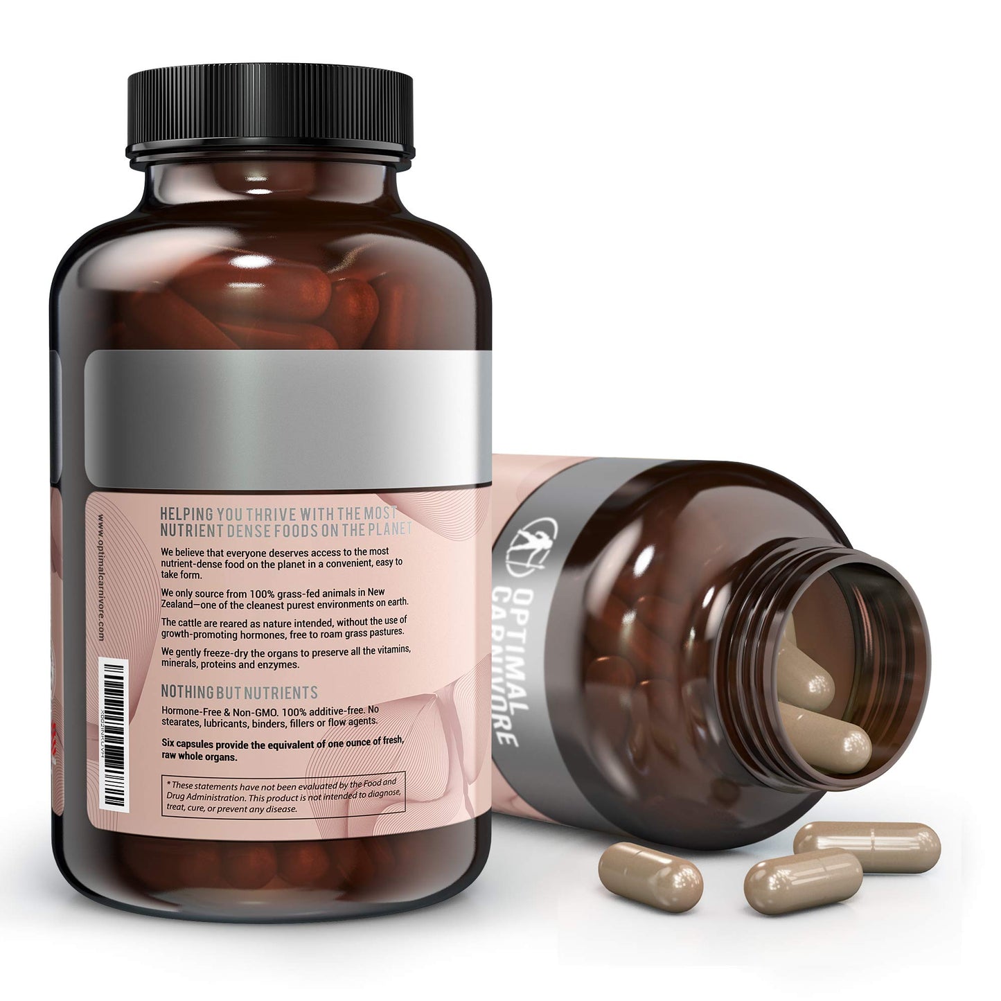 Optimal Carnivore Beef Liver Tablets, 180 Count