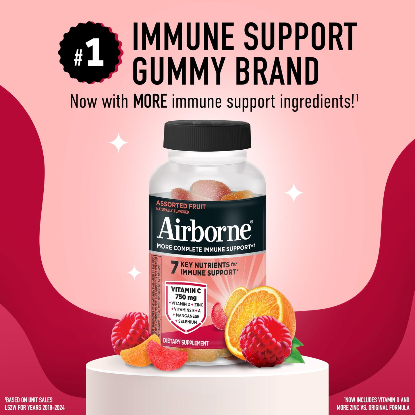 Airborne Immune Support Gummies 63 Count
