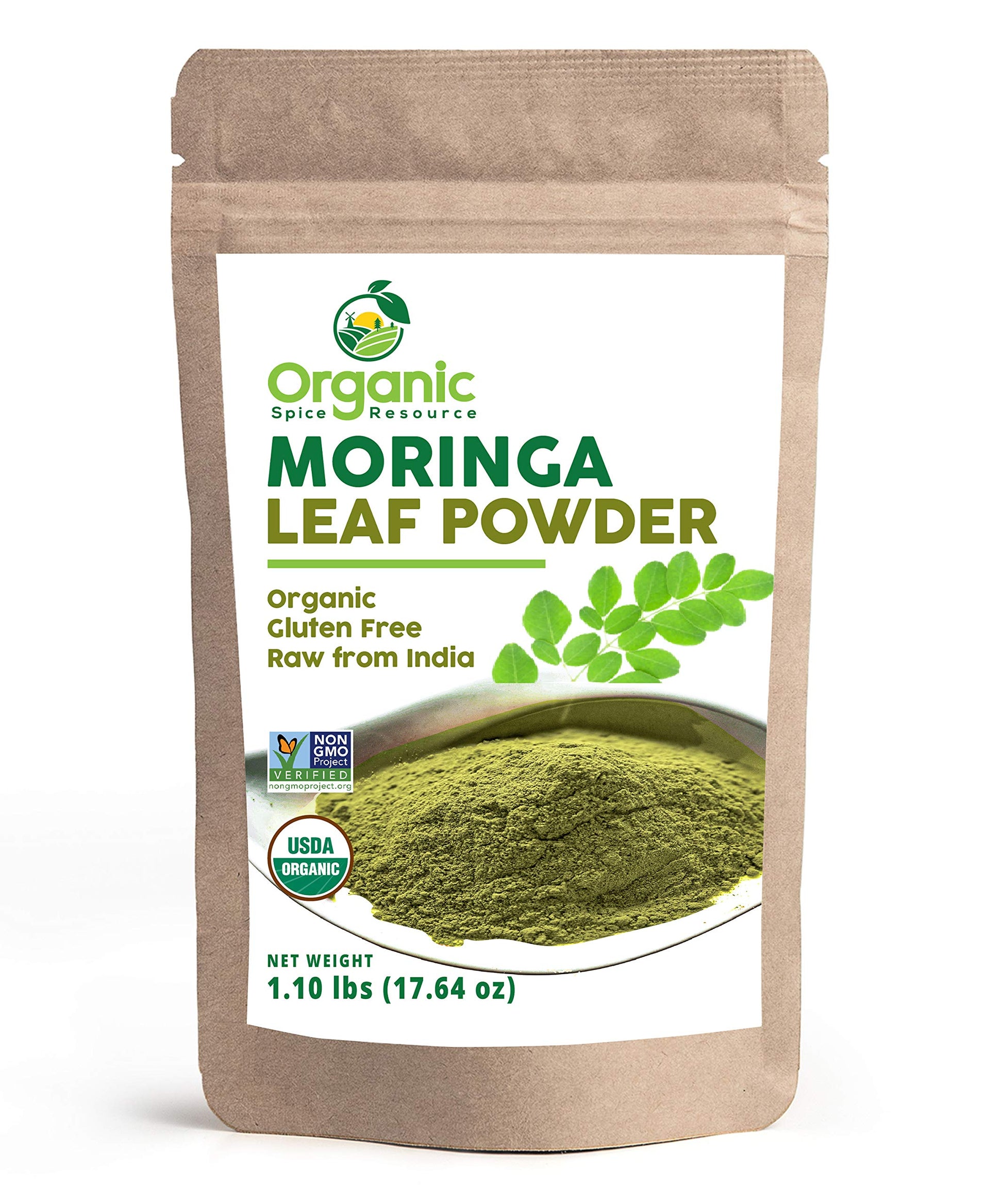 Organic Spice Resource Organic Moringa Powder 17.64 oz