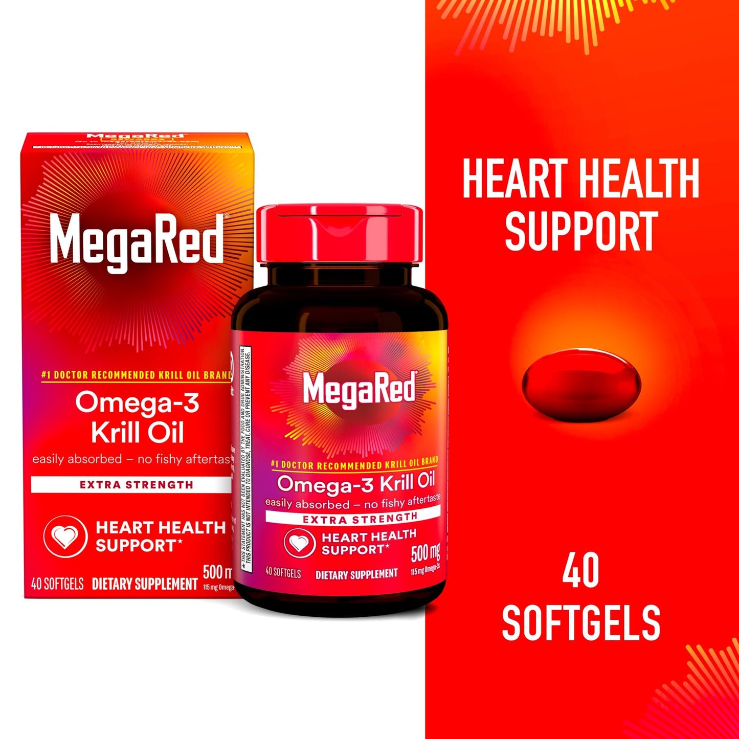 Schiff Mega Red Extra Strength Softgels 40-Count