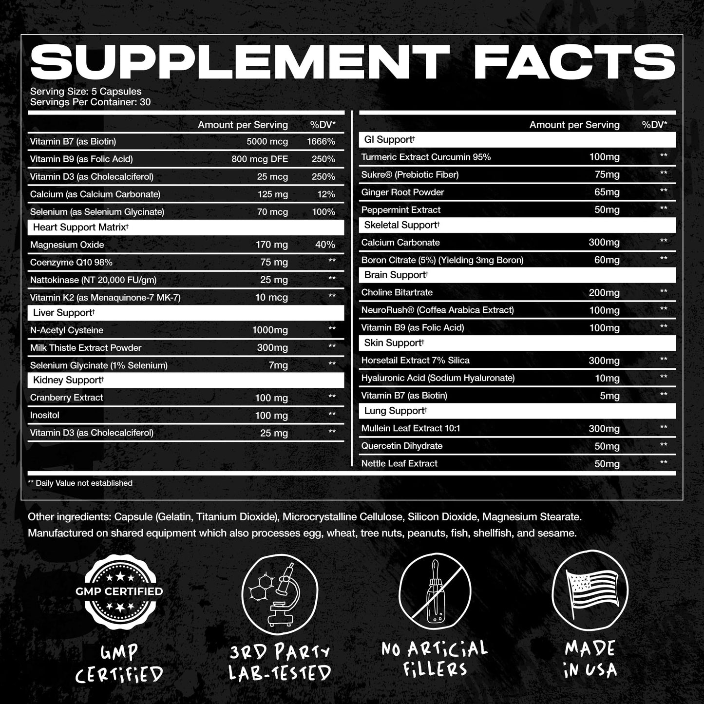 AFTERDARK OrganX Organ Support Capsule, 150 Capsules