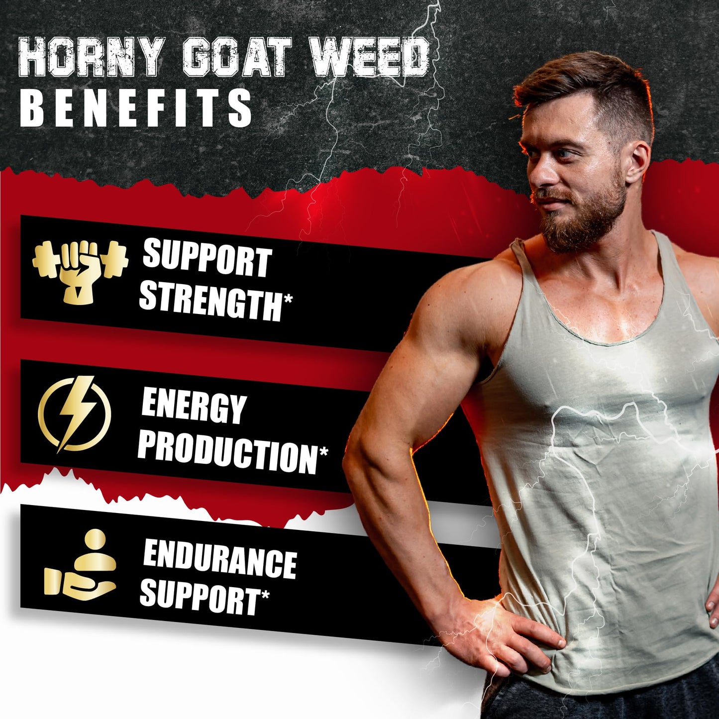 BMVINVOL Horny Goat Weed for Men 90 Capsules