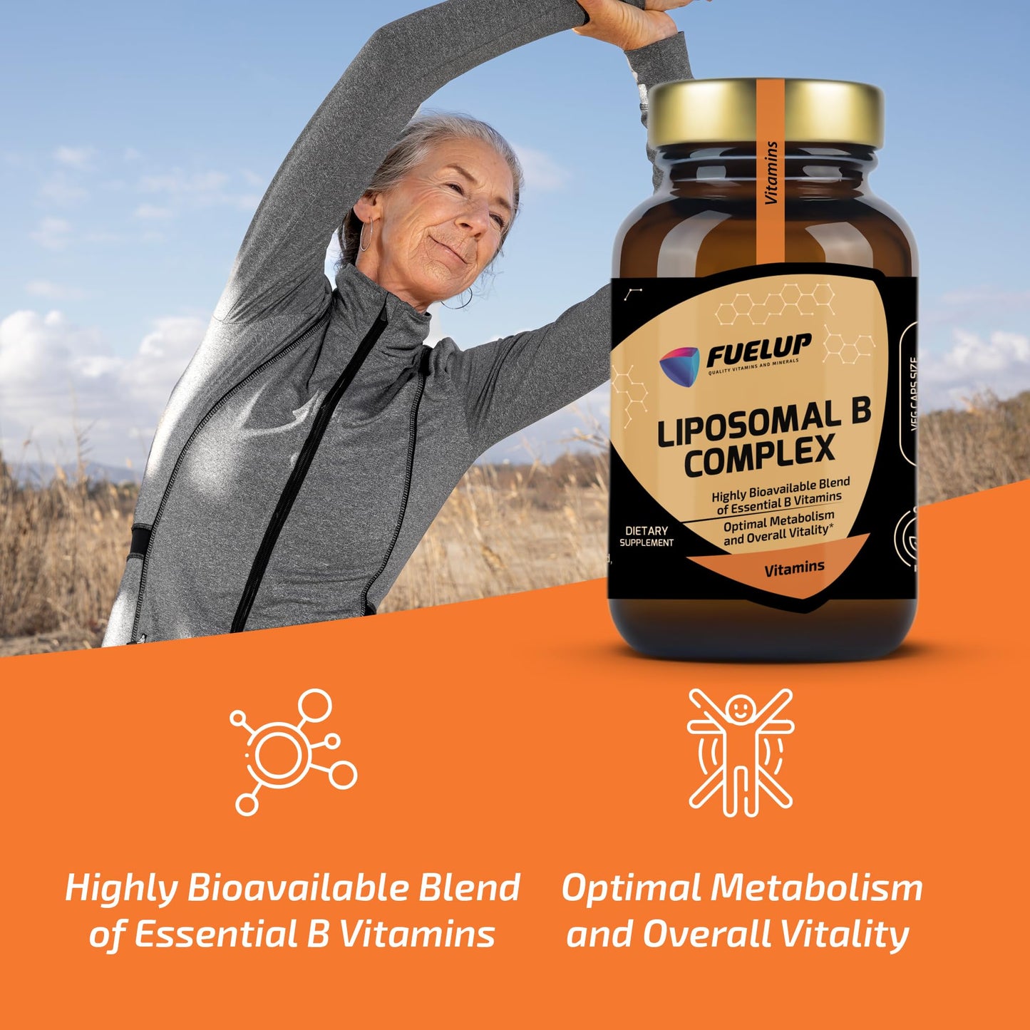 Fuelup Liposomal B Complex Capsules, 60 Count