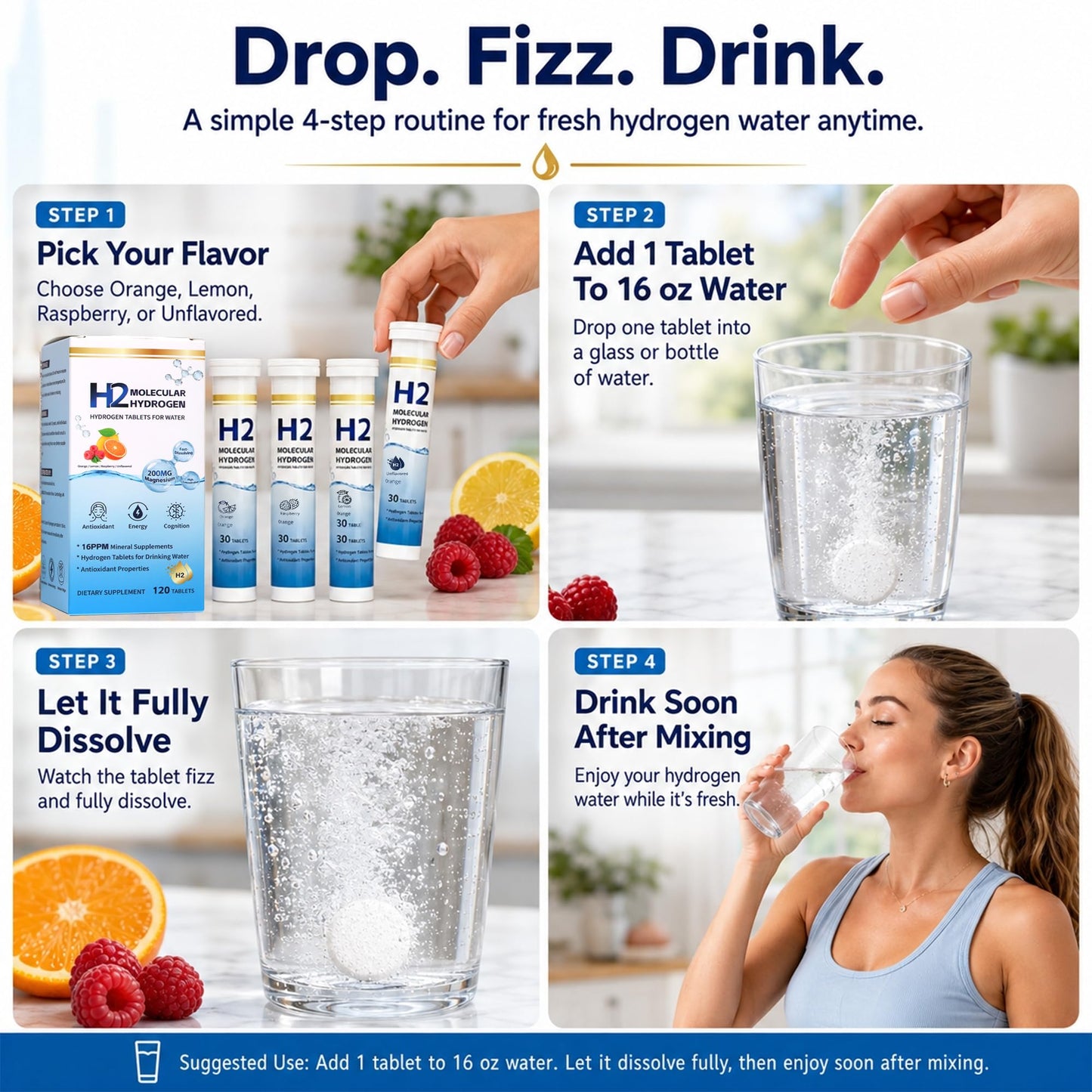 Crobirware Molecular Hydrogen Tablets 120 Count