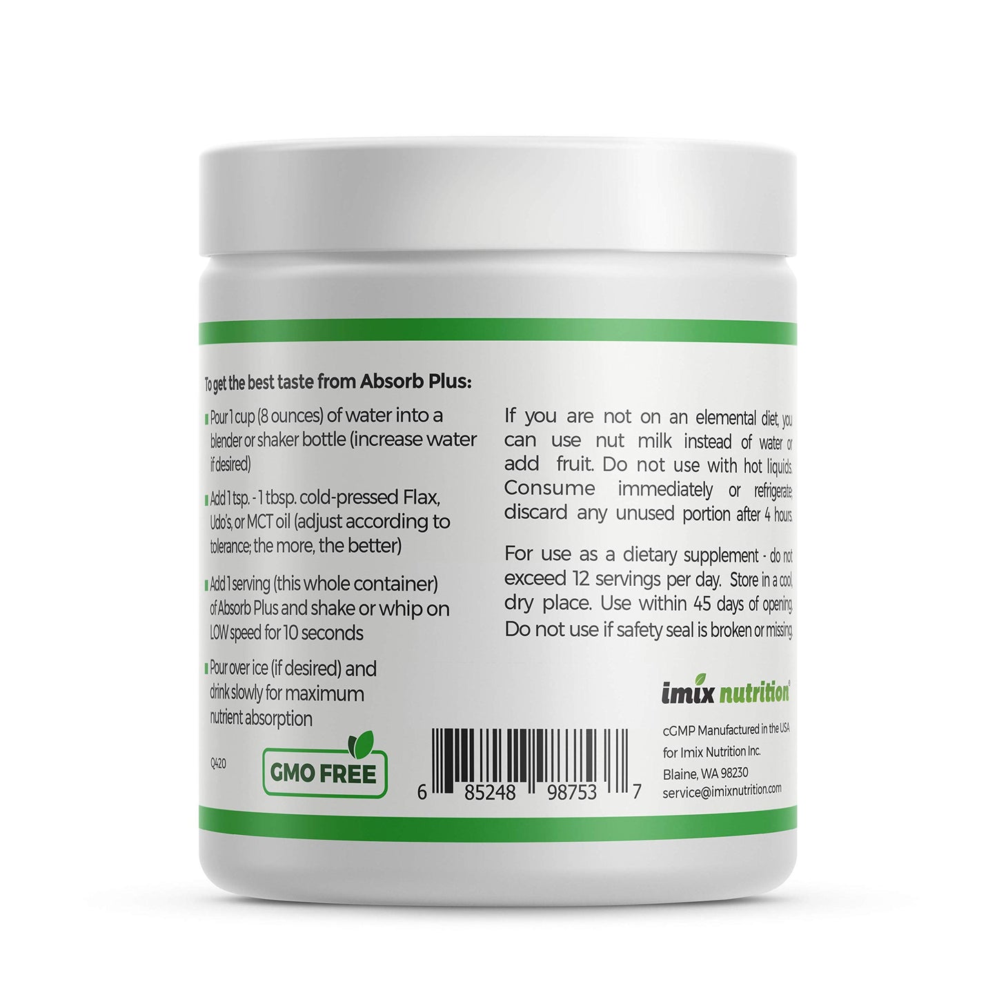 Absorb Plus Vegan Isolate Protein Organic Sprouted Rice Protein Powder, 3.53 Ounce