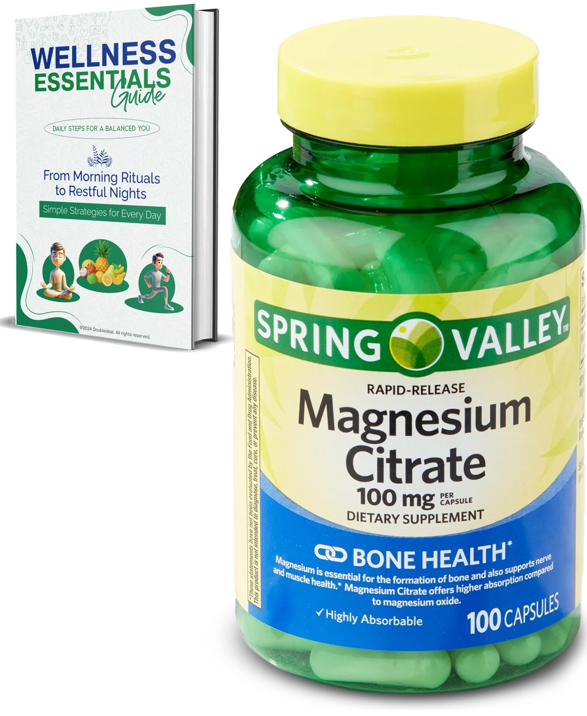 Generic Magnesium Citrate 100mg Capsules, 100 Count