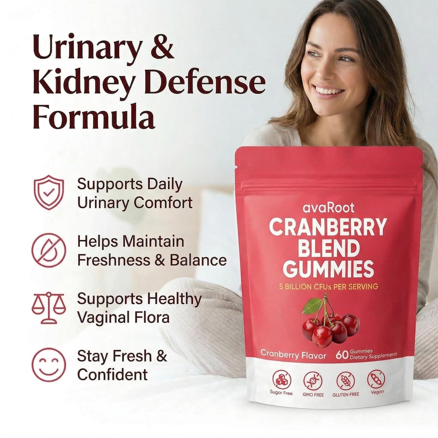 Peehss Avaroot Cranberry Blend Gummies, 60 Gummies