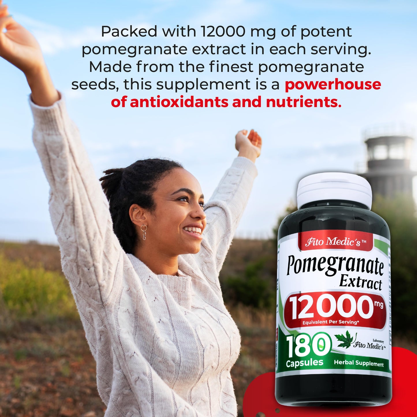 FITO MEDIC'S Pomegranate Extract Supplement Capsule 1 Count
