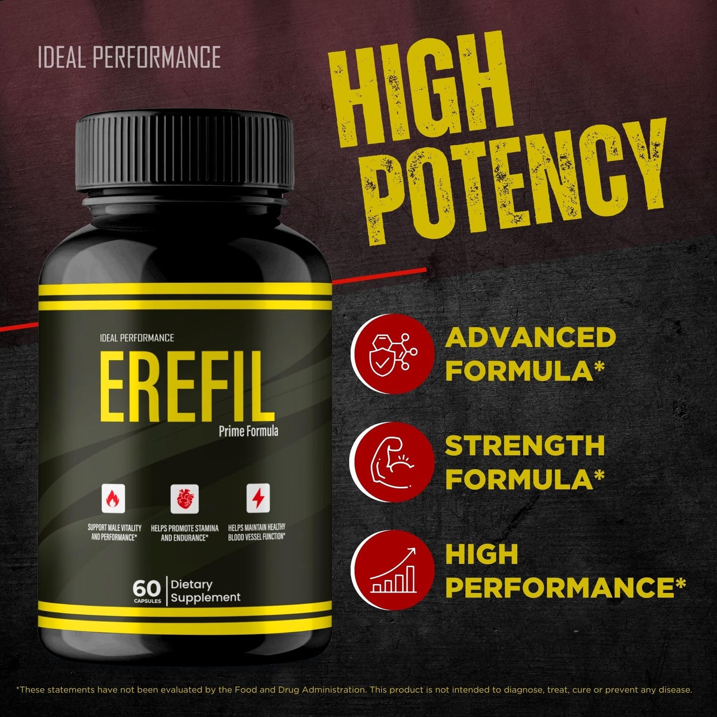 IDEAL PERFORMANCE Erefil Supplement 180 Capsules